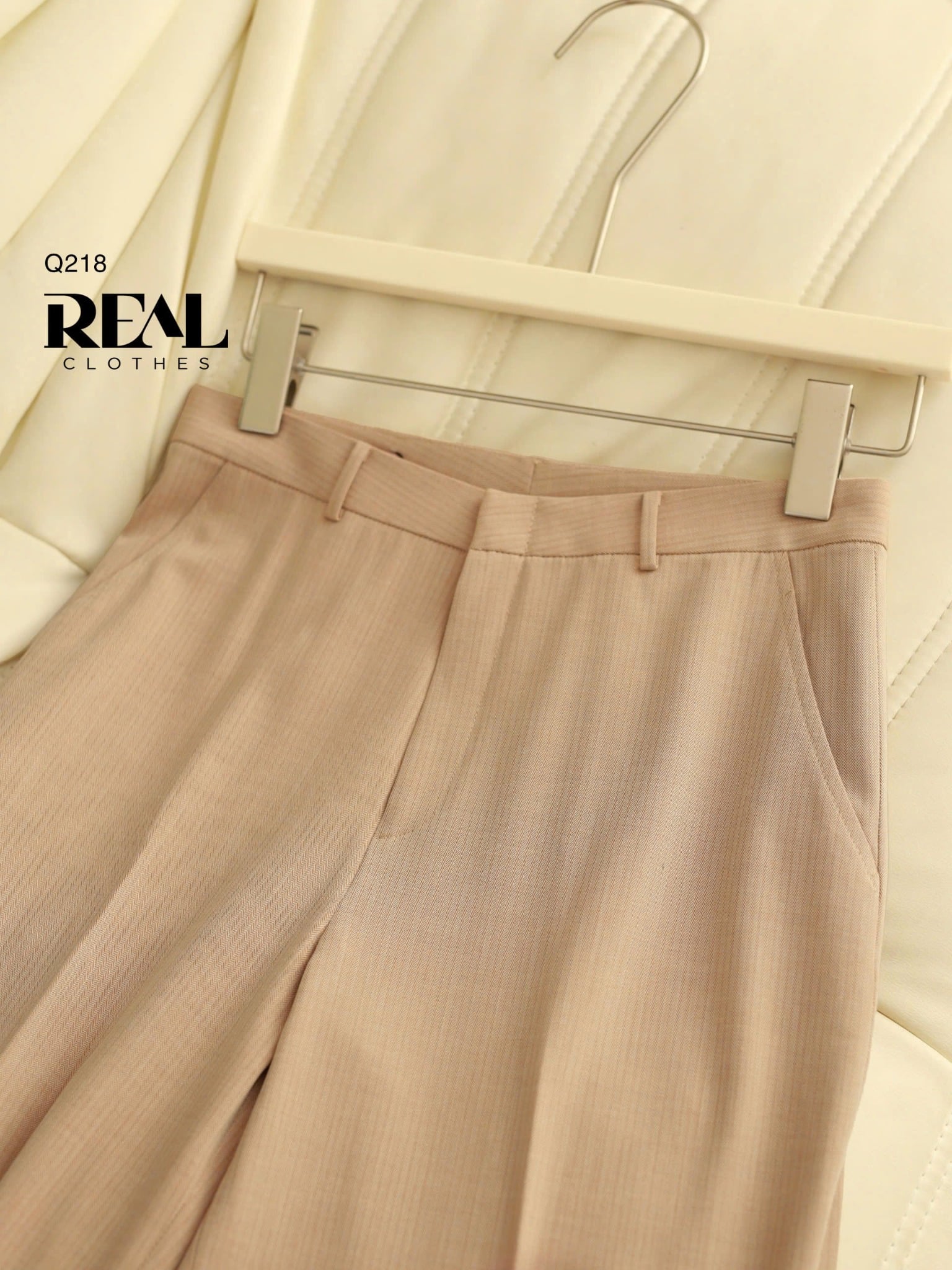 Quần suông Paris nâu nhạt