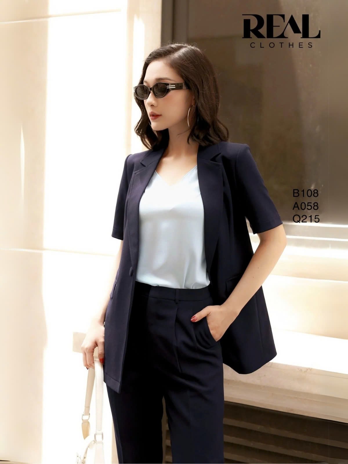 Blazer Japan cindy xanh đen