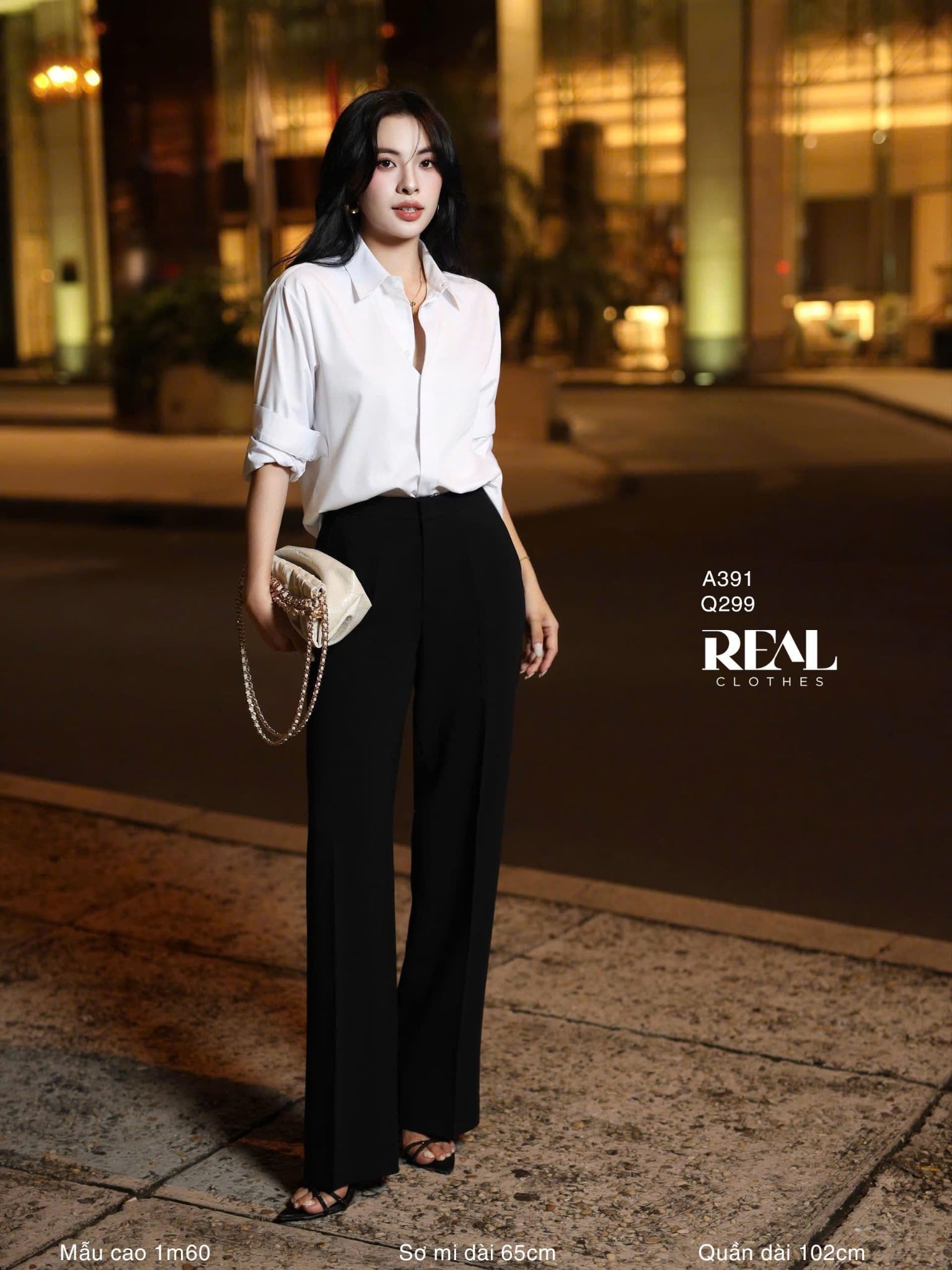 Sơ mi form rộng trắng MỚI