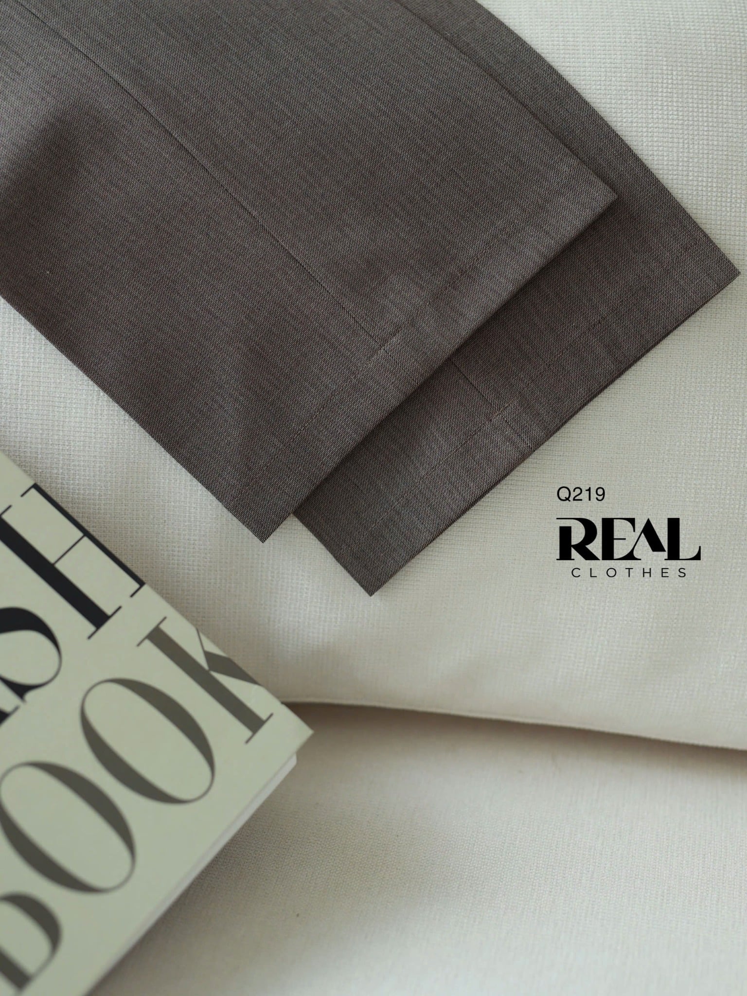 Quần suông Paris xám nâu