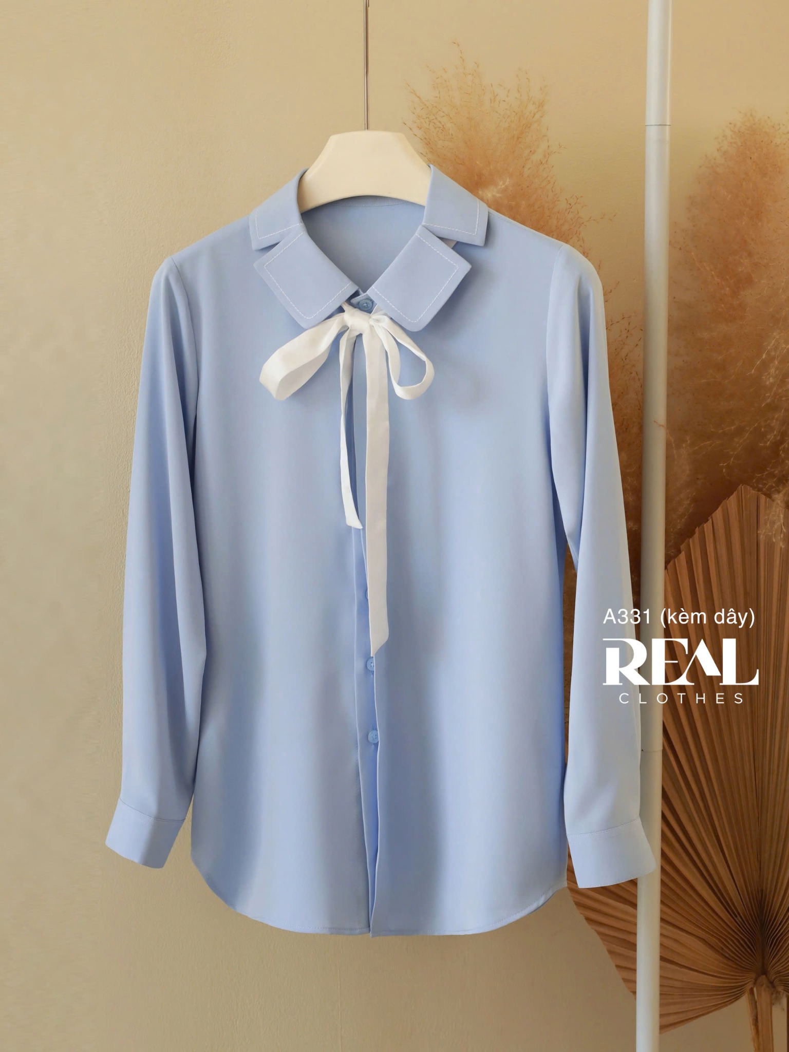 Sơ mi Hàn Quốc blue