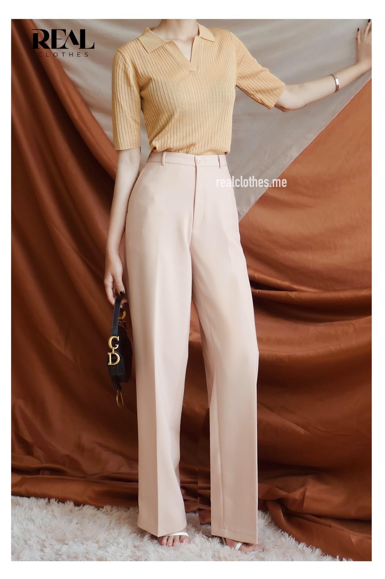 Quần suông Paris nude