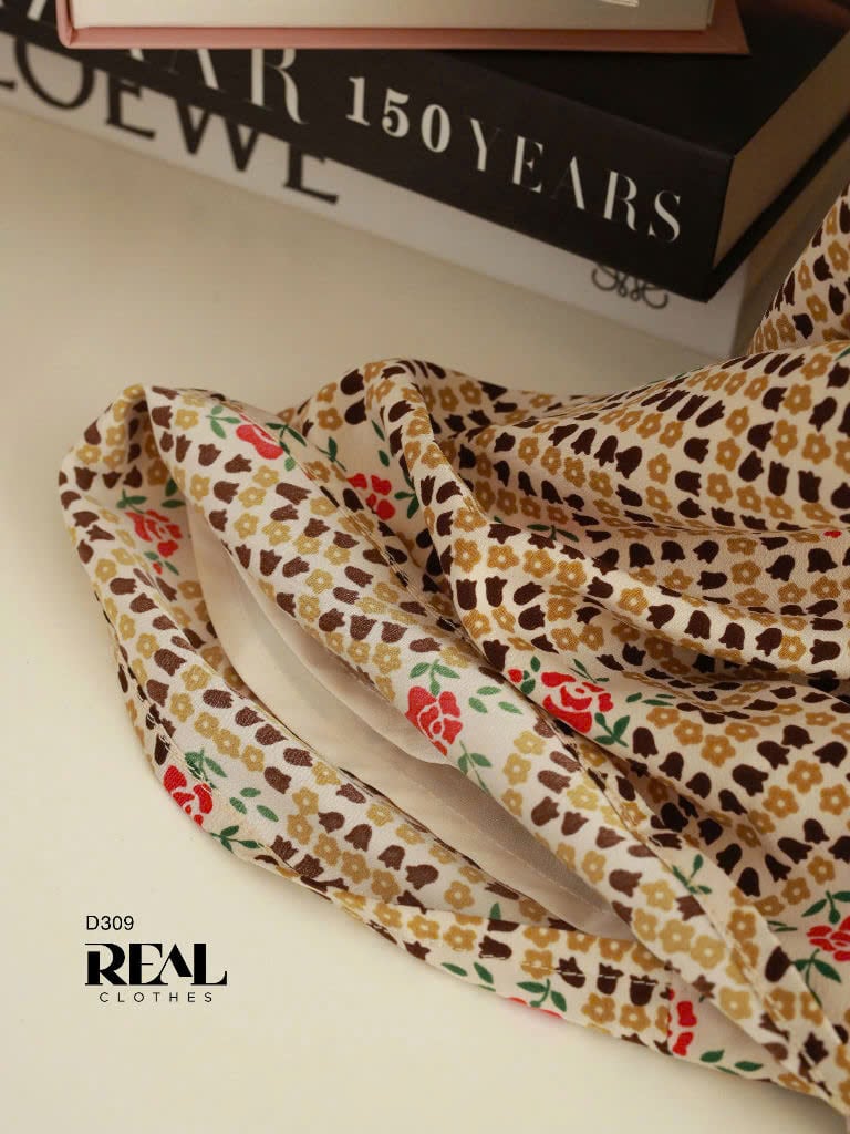 Đầm cổ tròn cách điệu Rose SALE