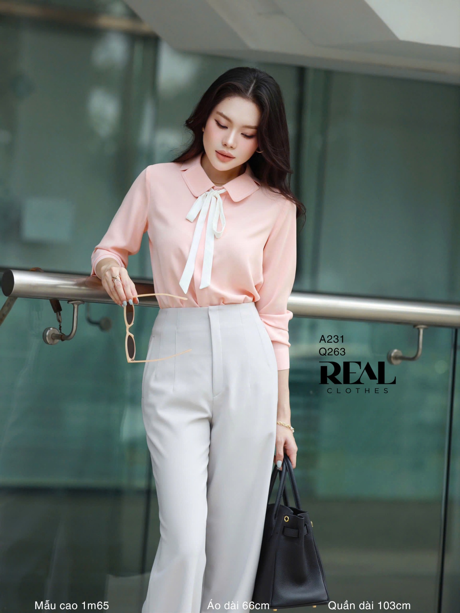 Sơ mi Hàn Quốc cam nhạt