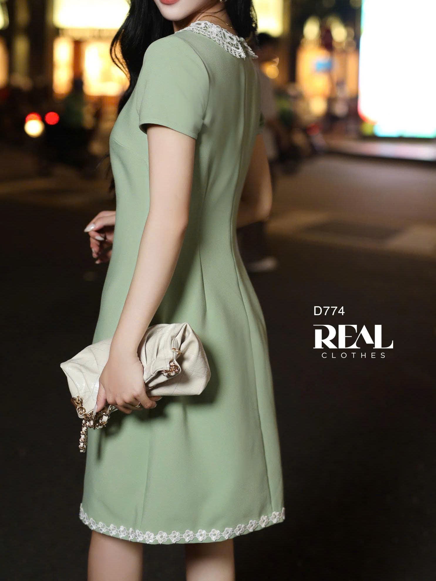 Đầm suông Paris mint - size M