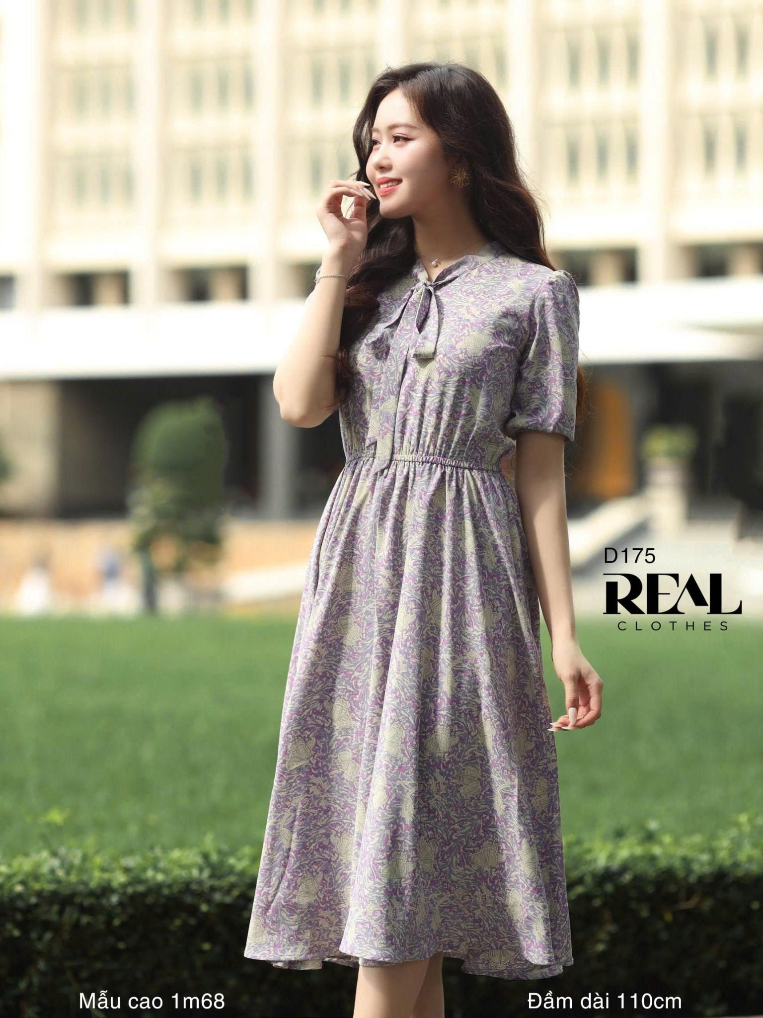 Đầm Emily hoa tím SALE