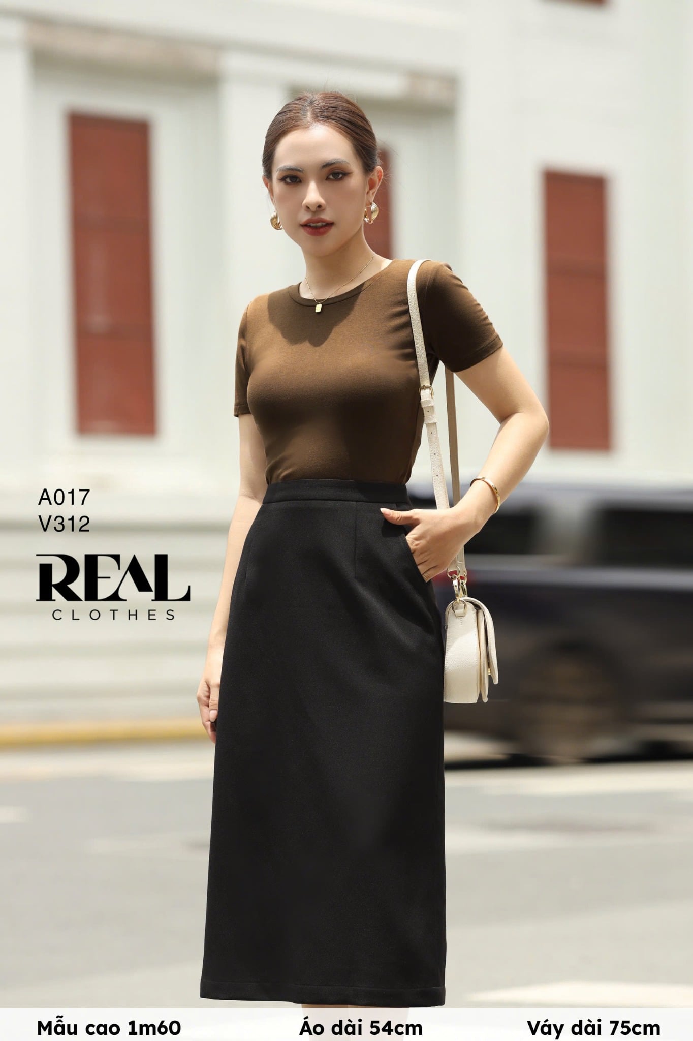 Áo babytee nâu rêu SALE