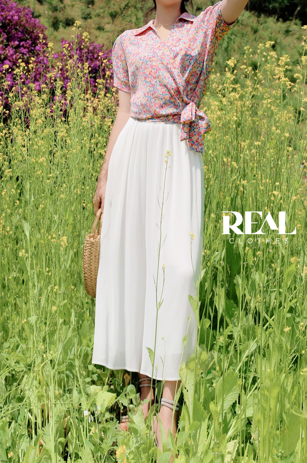 Quần dập li trắng dài 80 / 94 SALE