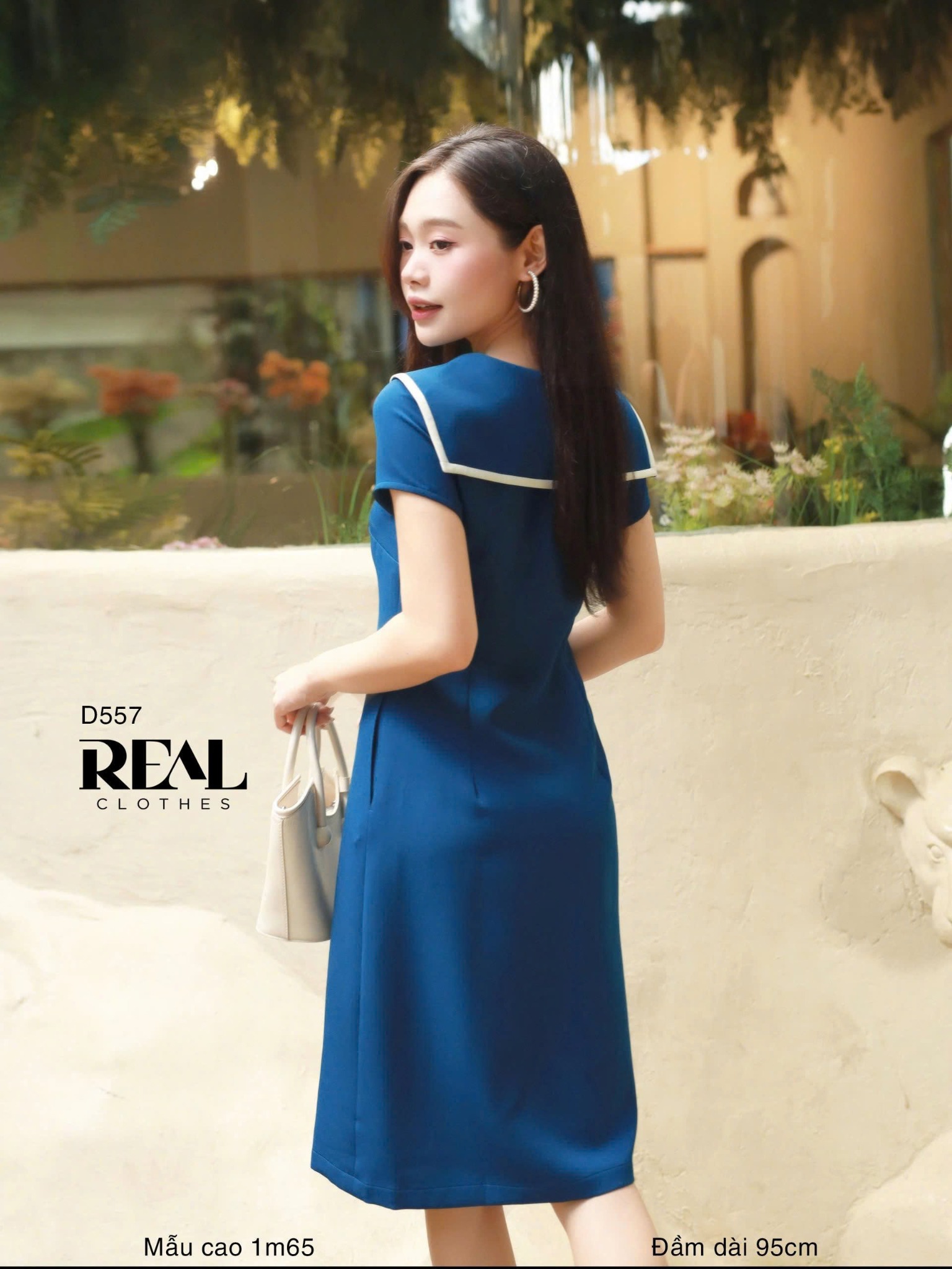 Đầm thủy thủ xanh coban SALE