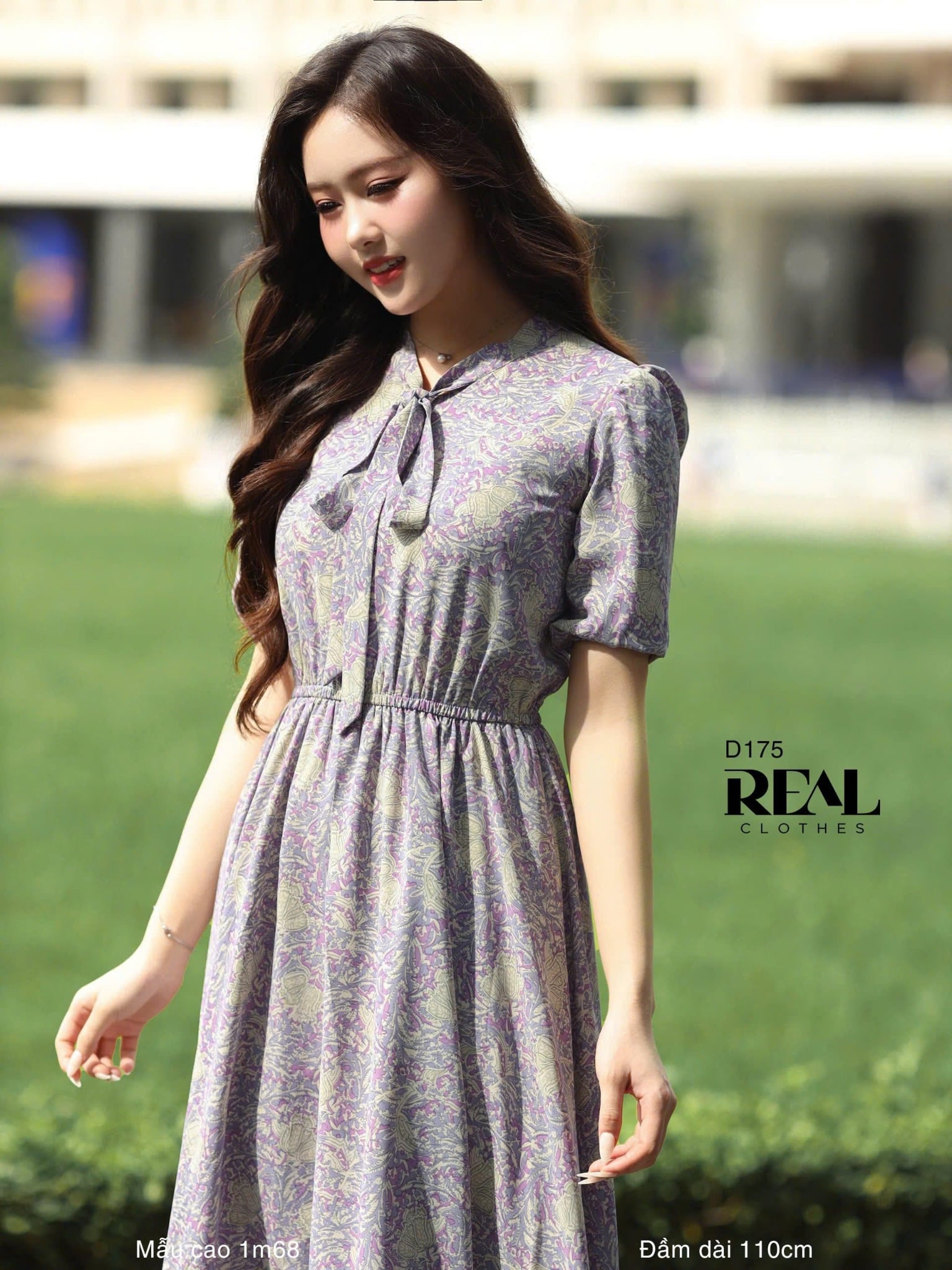 Đầm Emily hoa tím SALE