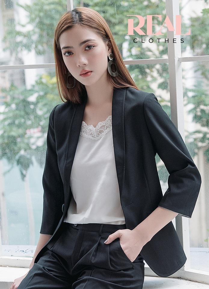 Blazer dài đen