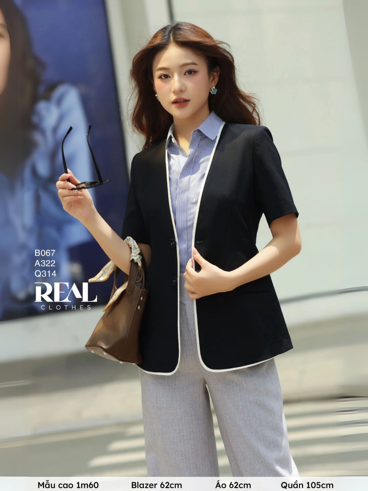 Blazer Nancy xanh đen SALE