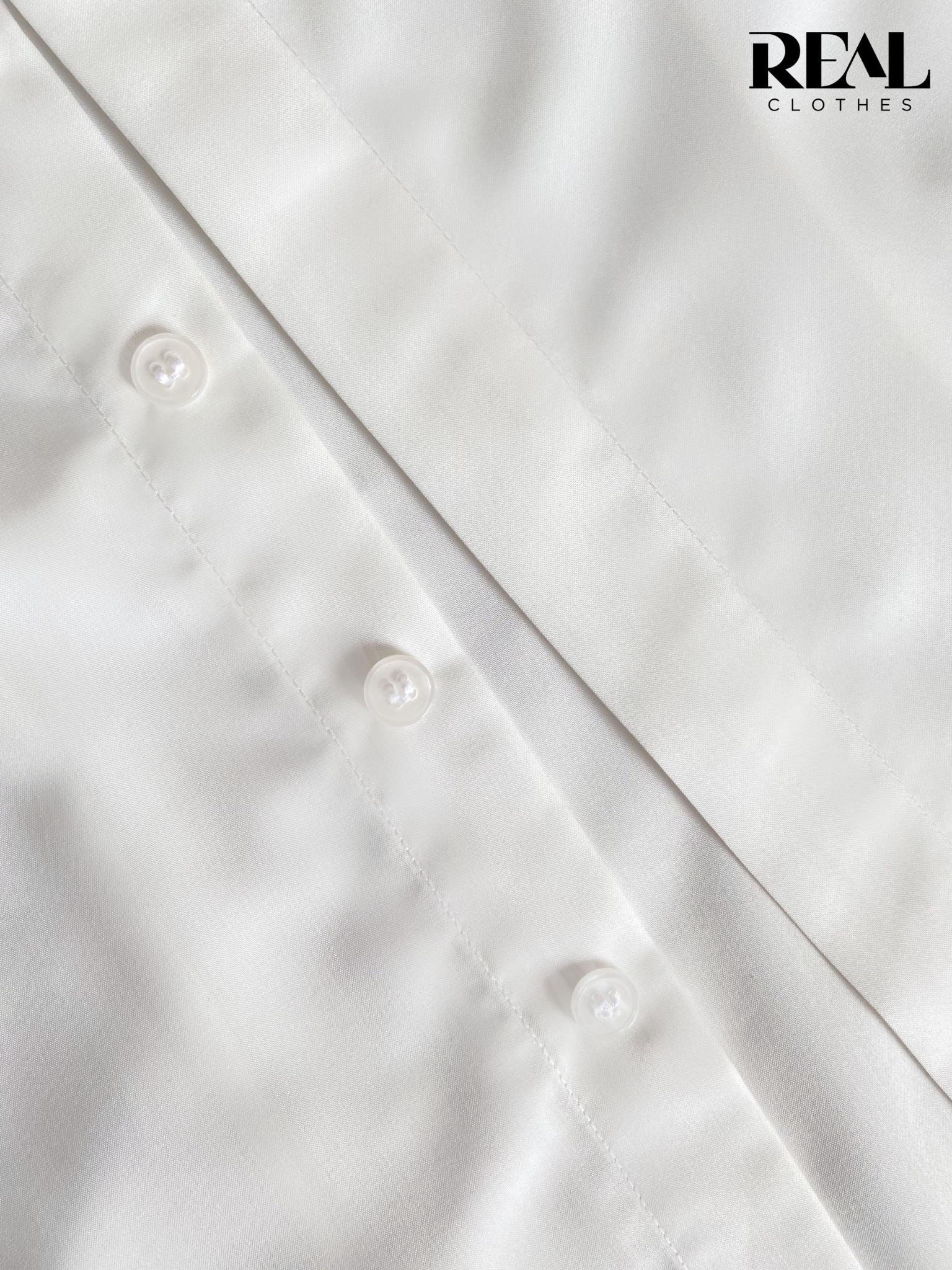 Sơ mi lụa sồi trắng tay đủ