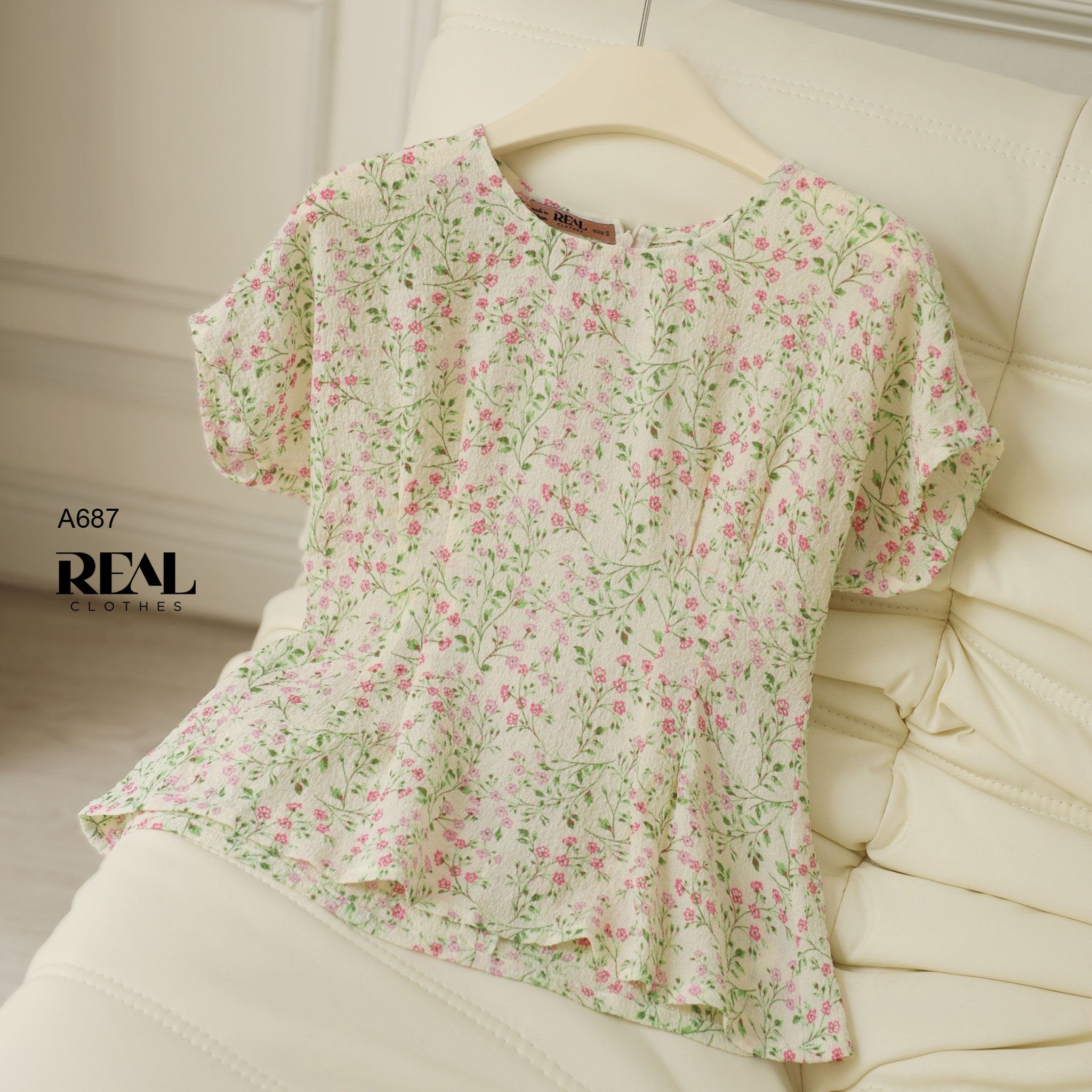 Áo cánh dơi hoa đào FINAL SALE