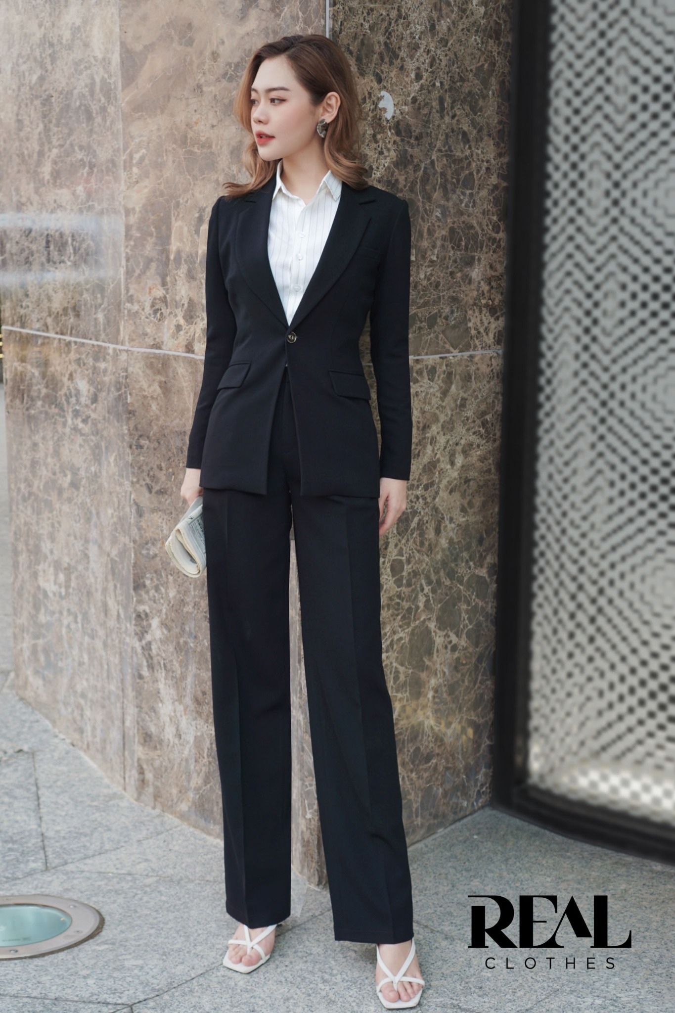 Blazer Clara cindy đen