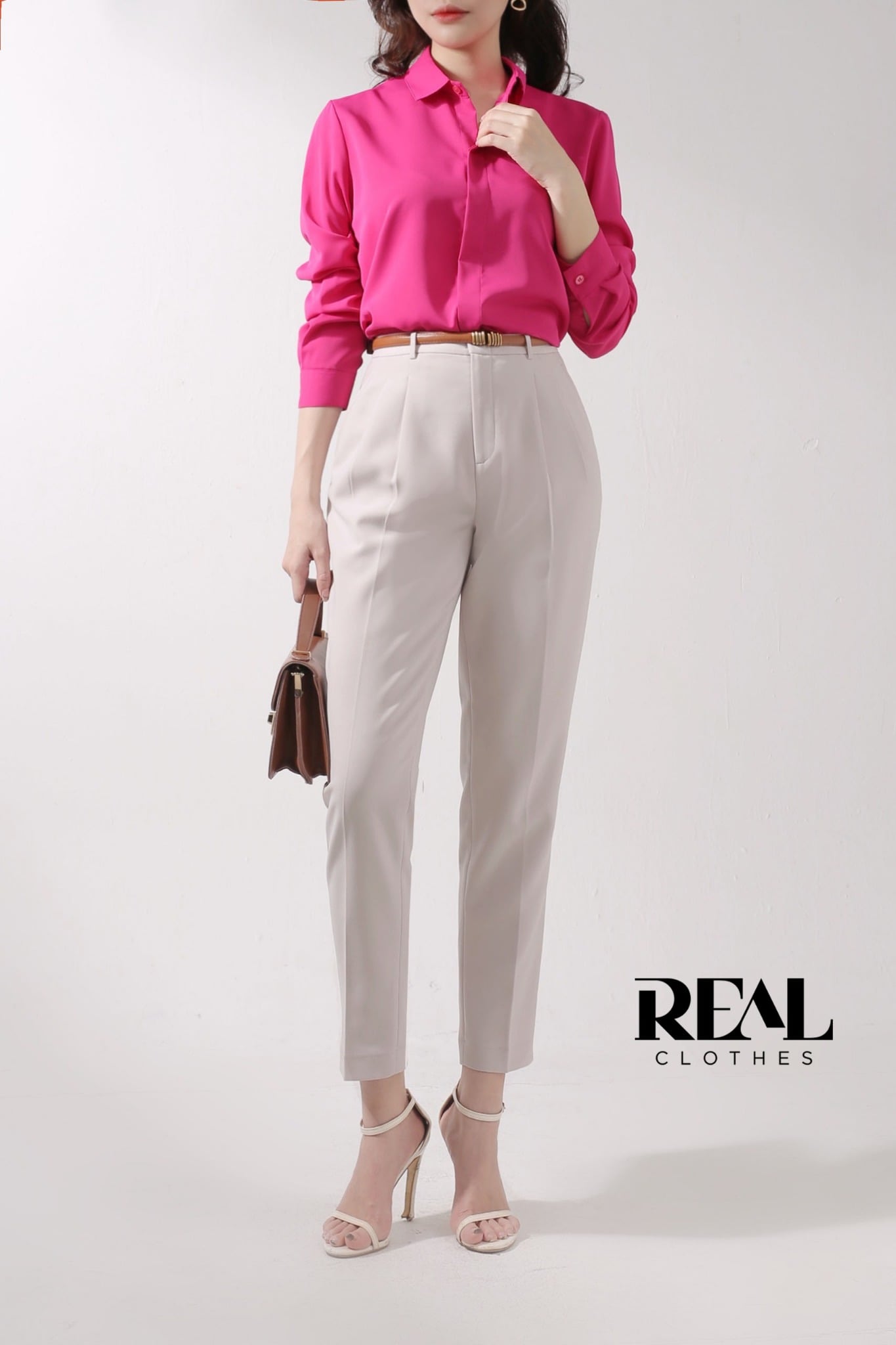 Quần lưng cao cindy kem SALE