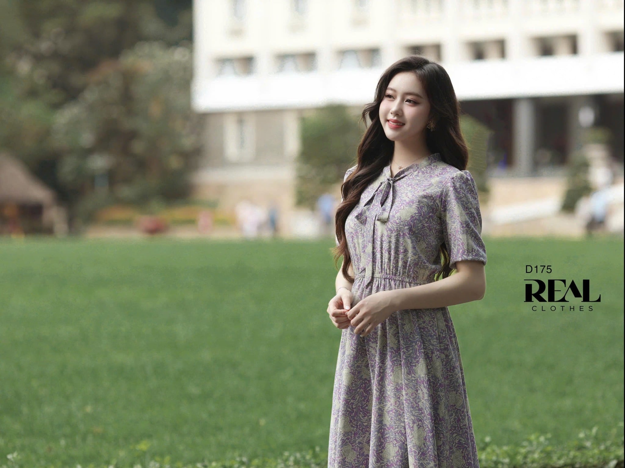 Đầm Emily hoa tím SALE