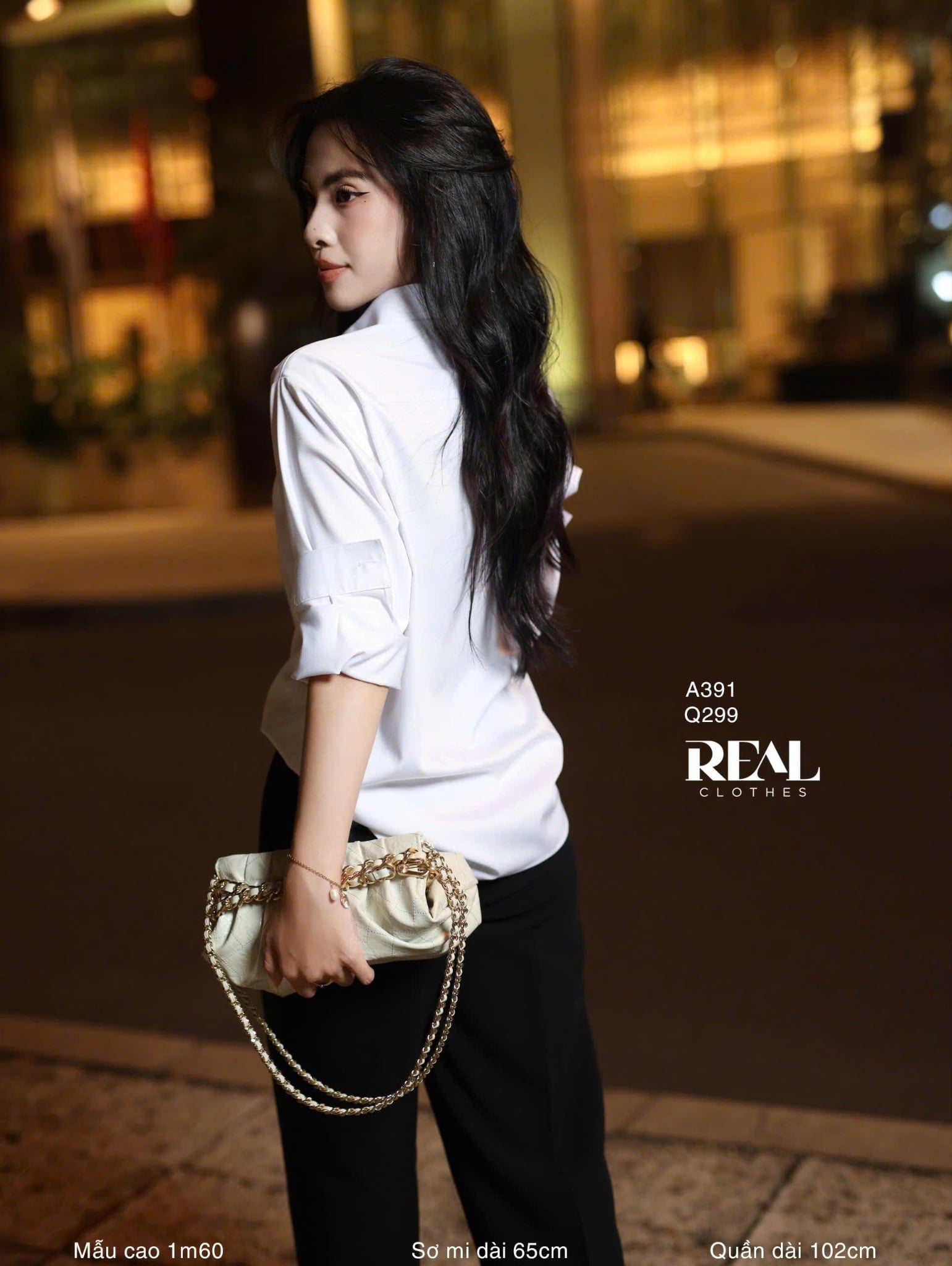 Sơ mi form rộng trắng MỚI