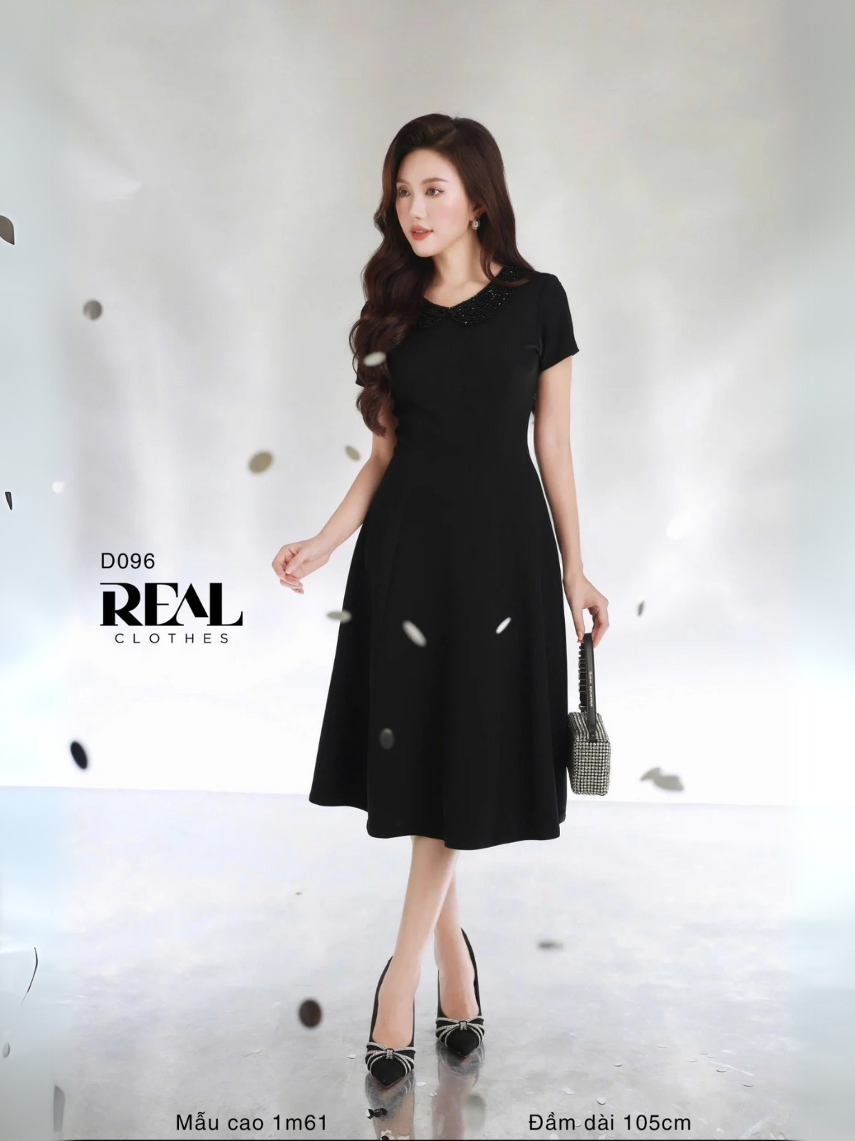  Đầm 8 mảnh Ivy đen 