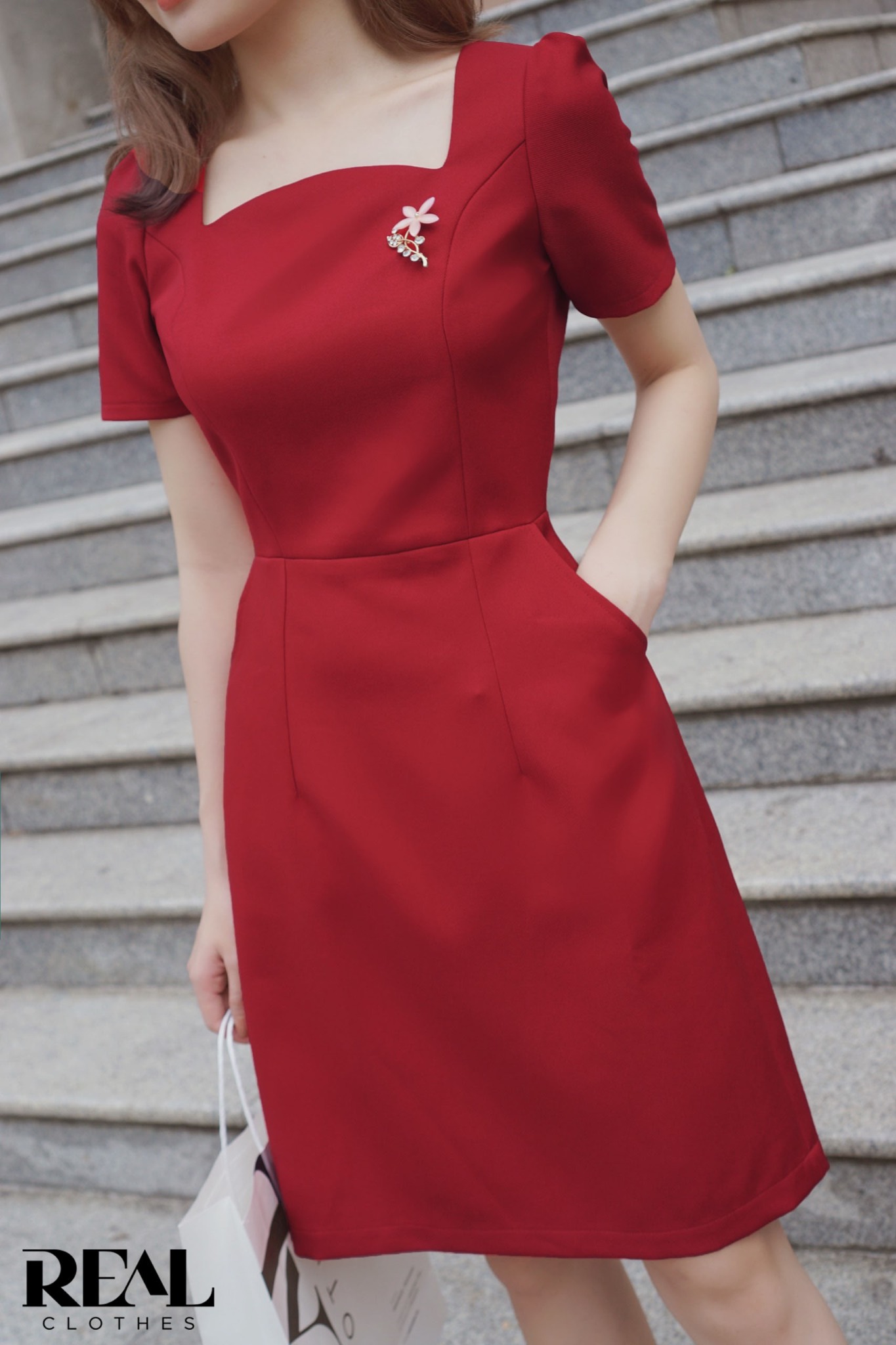 Đầm Mine đỏ SALE - size XS