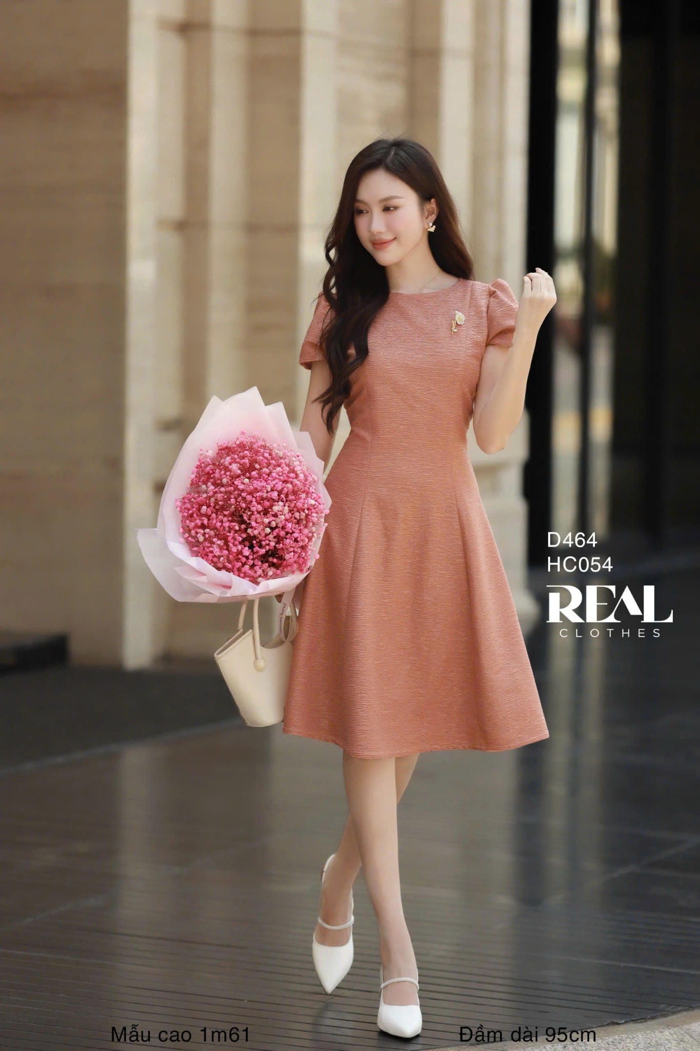 Đầm 8 mảnh vân gỗ Rose