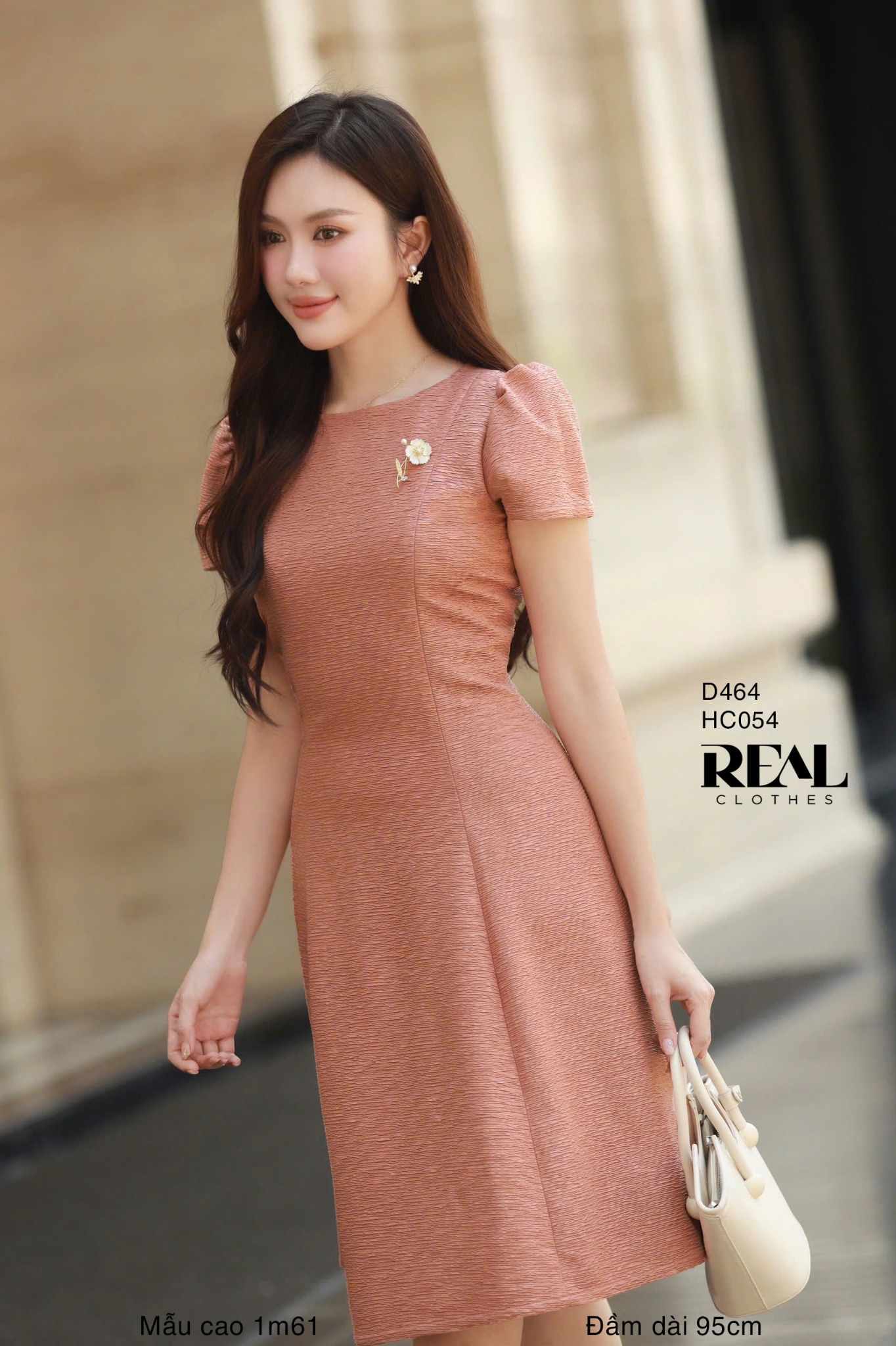 Đầm 8 mảnh vân gỗ Rose