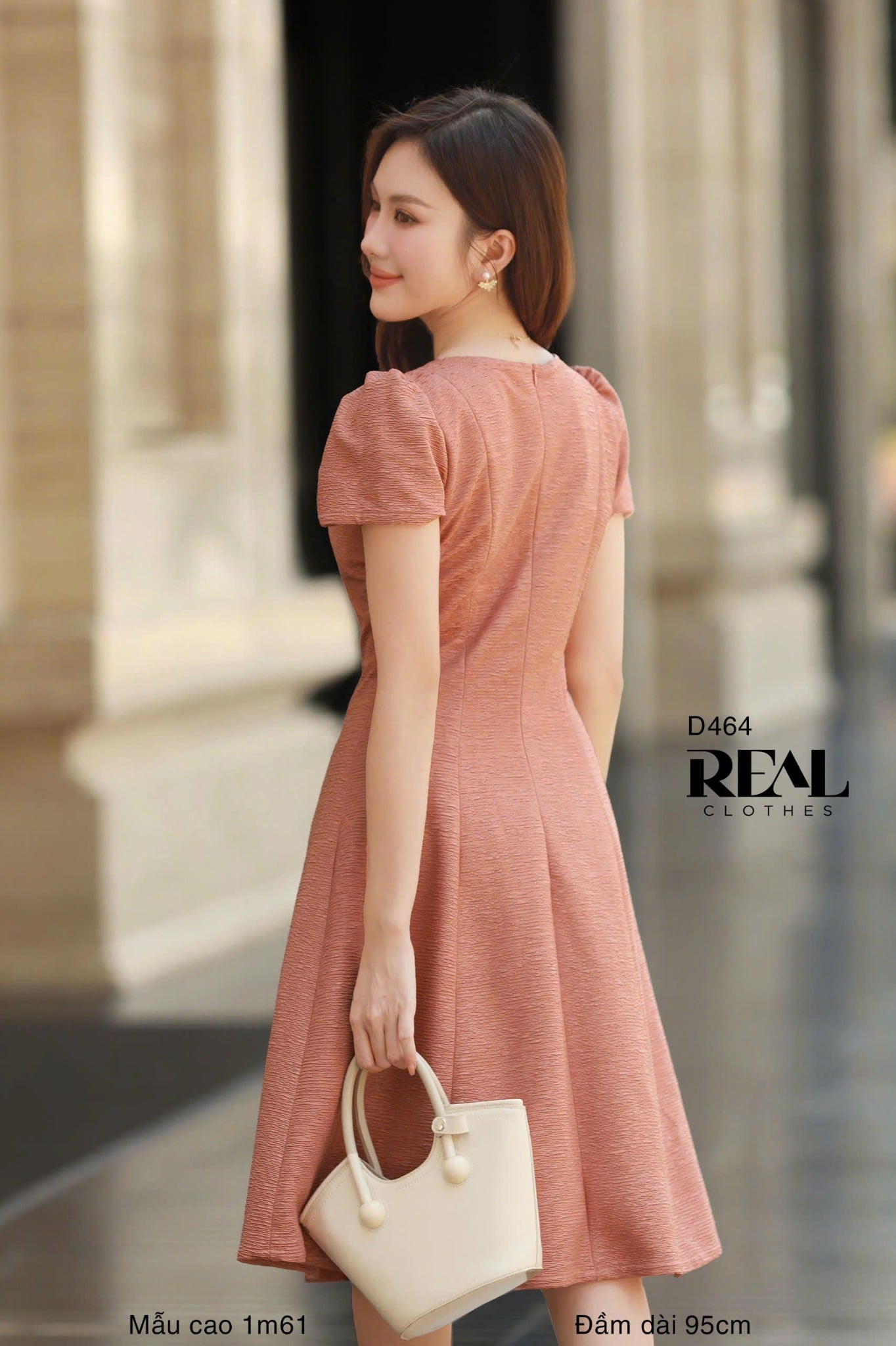 Đầm 8 mảnh vân gỗ Rose