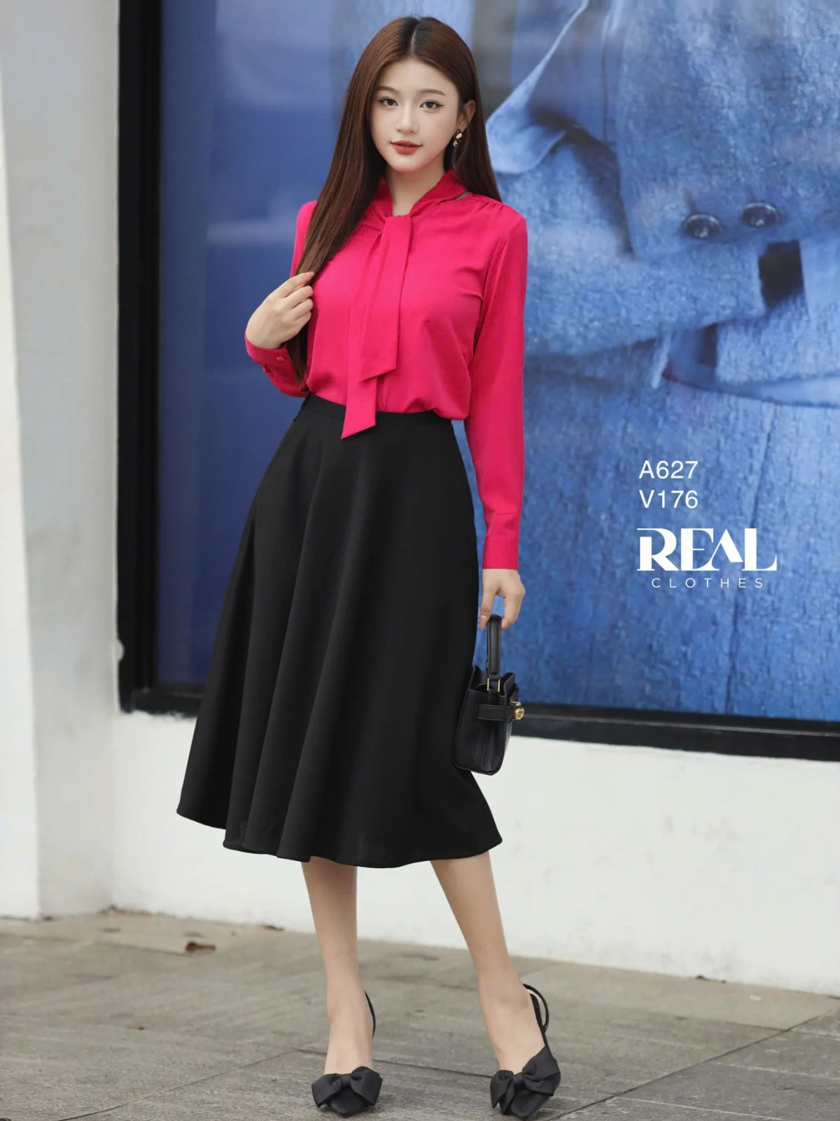  Áo Cà Vạt Hồng Sen 