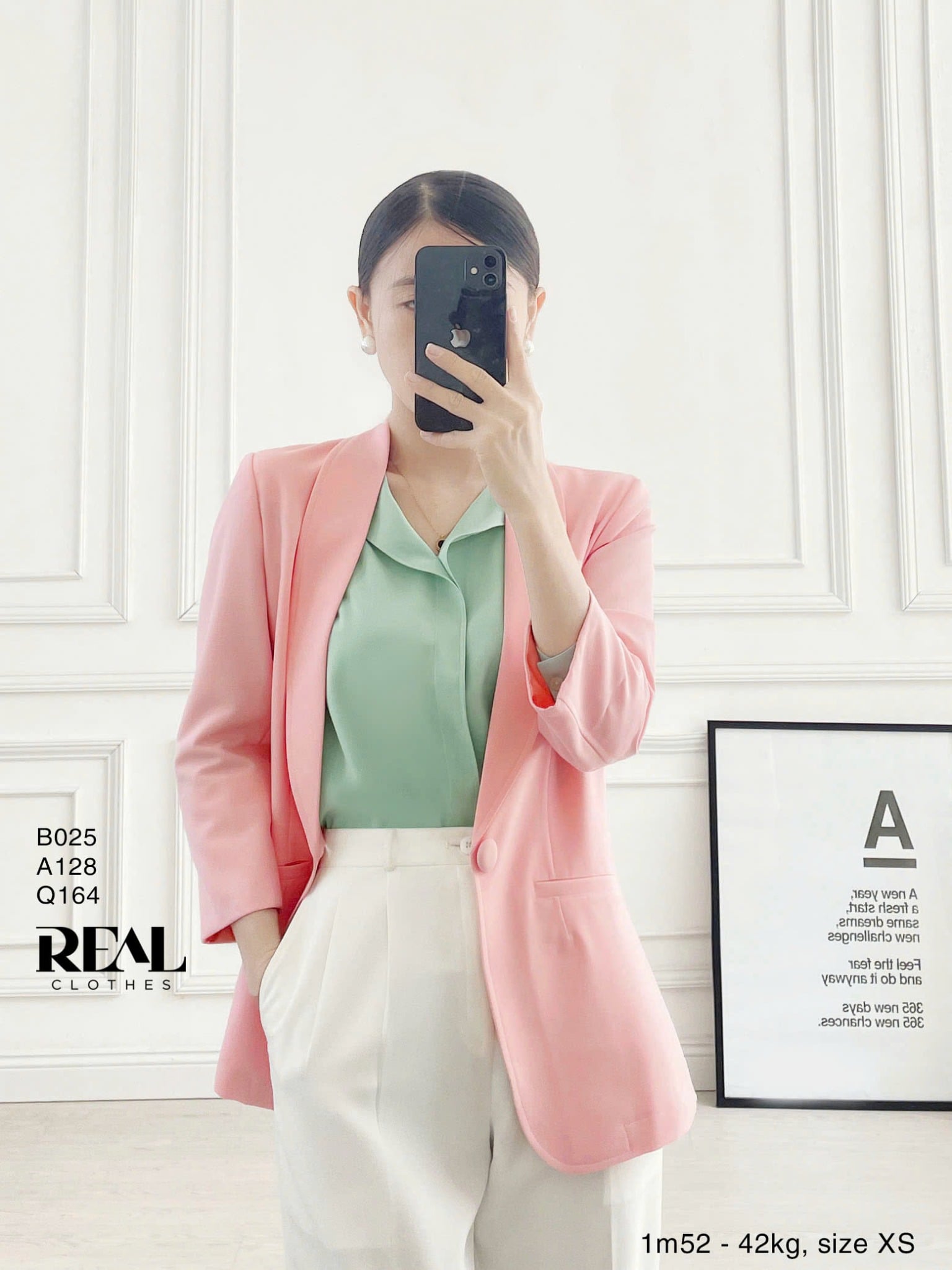 Áo cổ lật olive