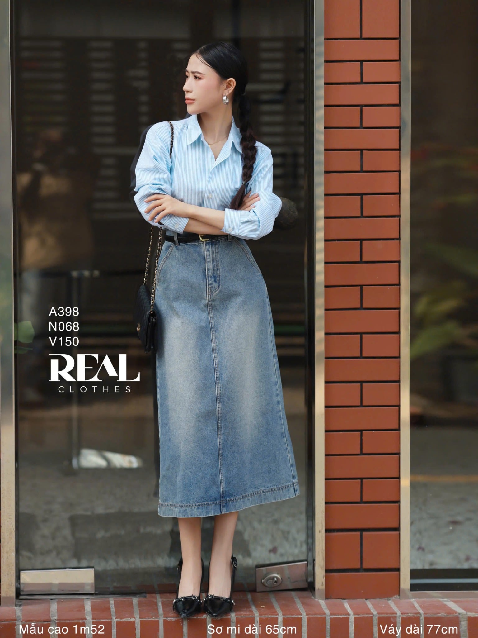 Váy Jeans xanh nhạt