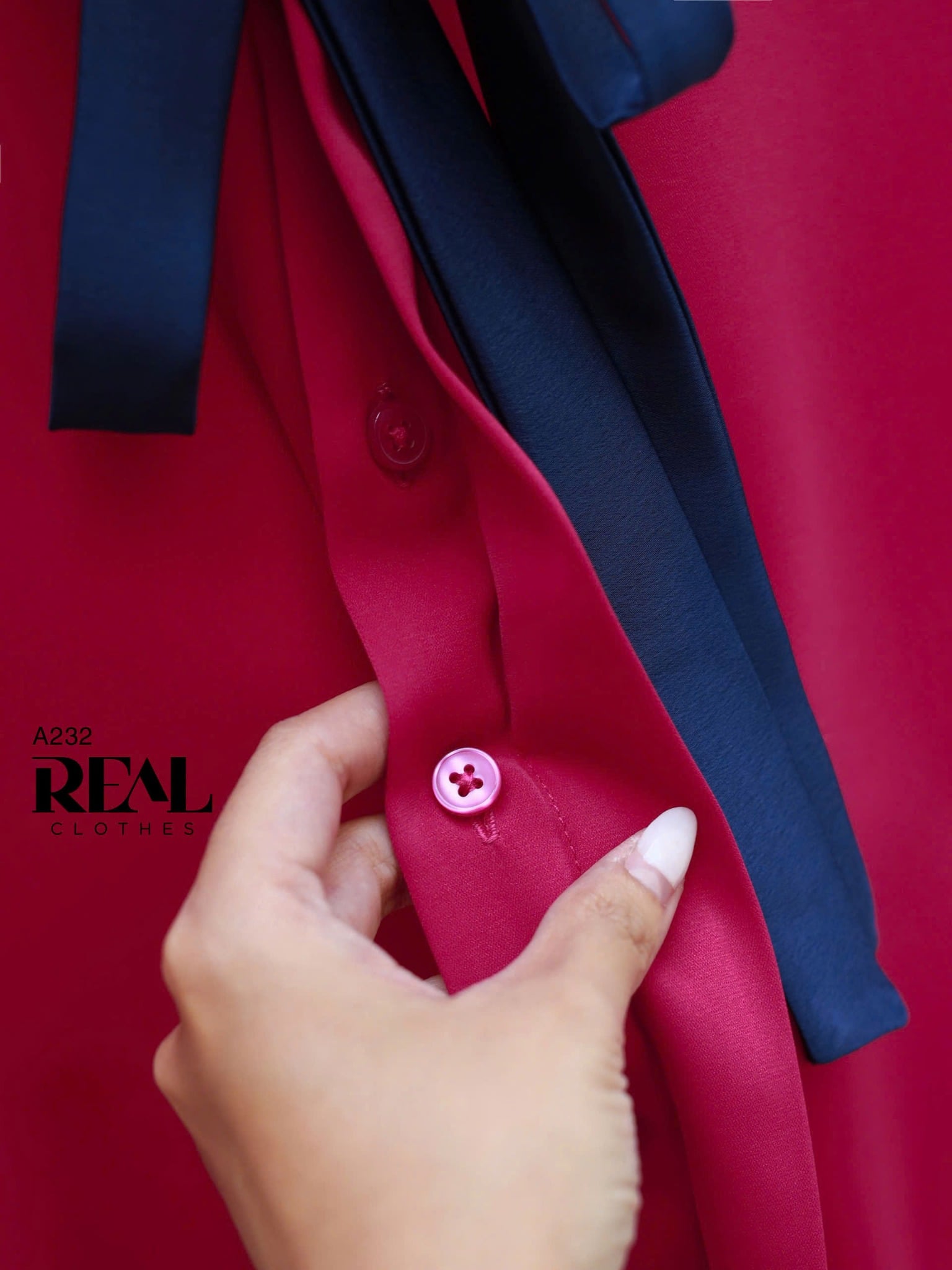 Sơ mi Hàn Quốc hồng cẩm