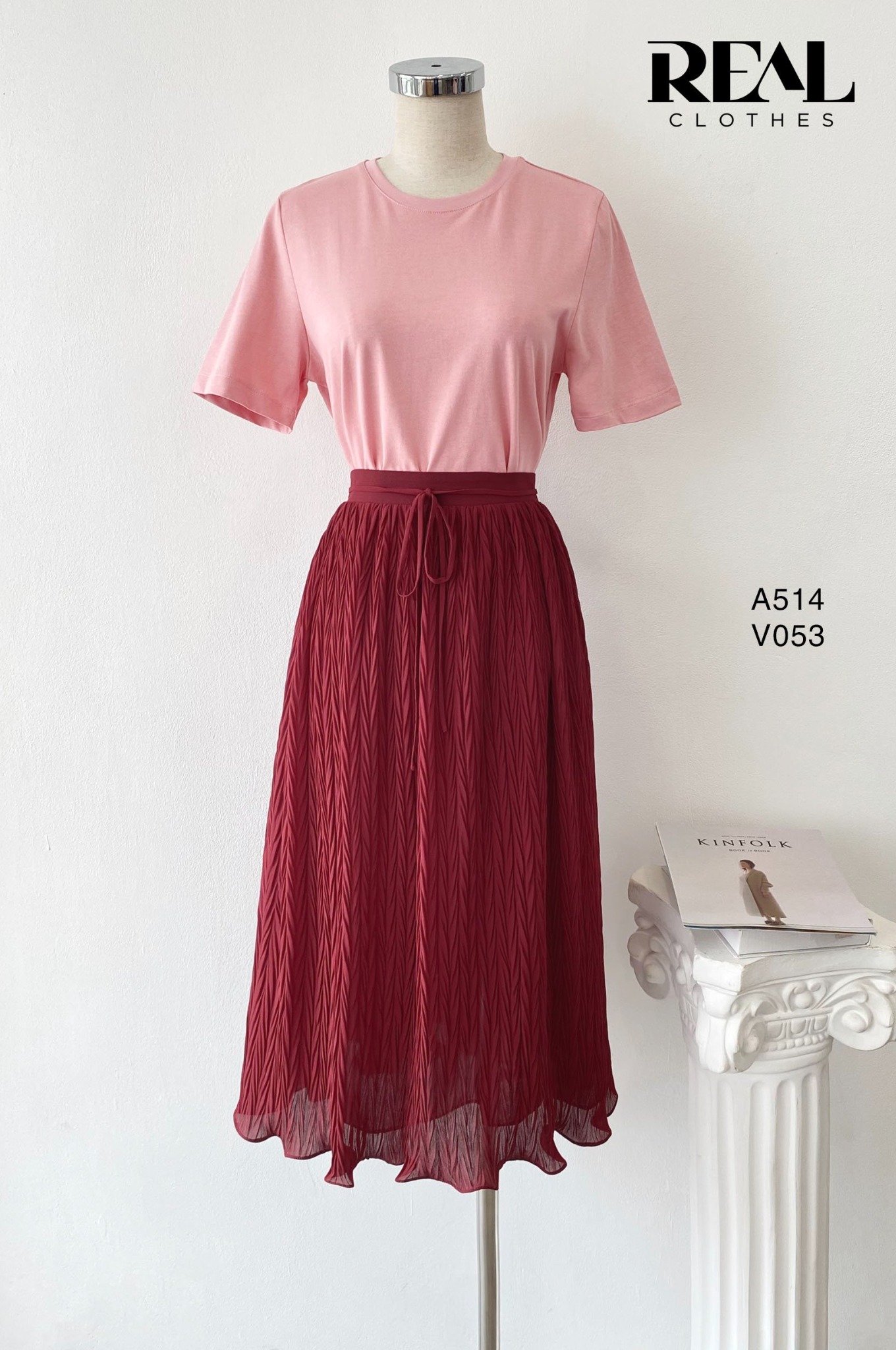 Váy Elsa đỏ đô SALE