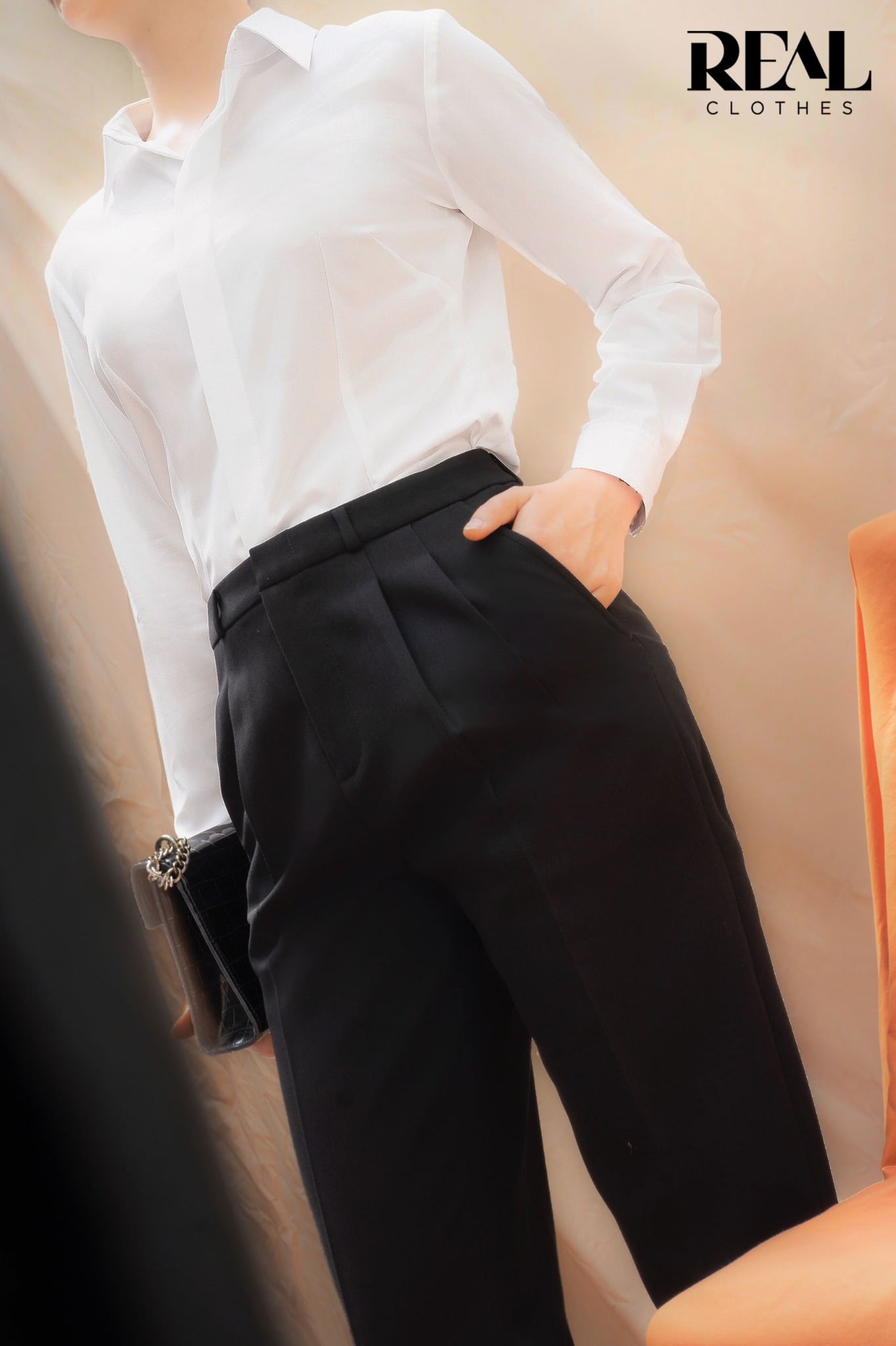 Quần lưng cao cindy đen SALE