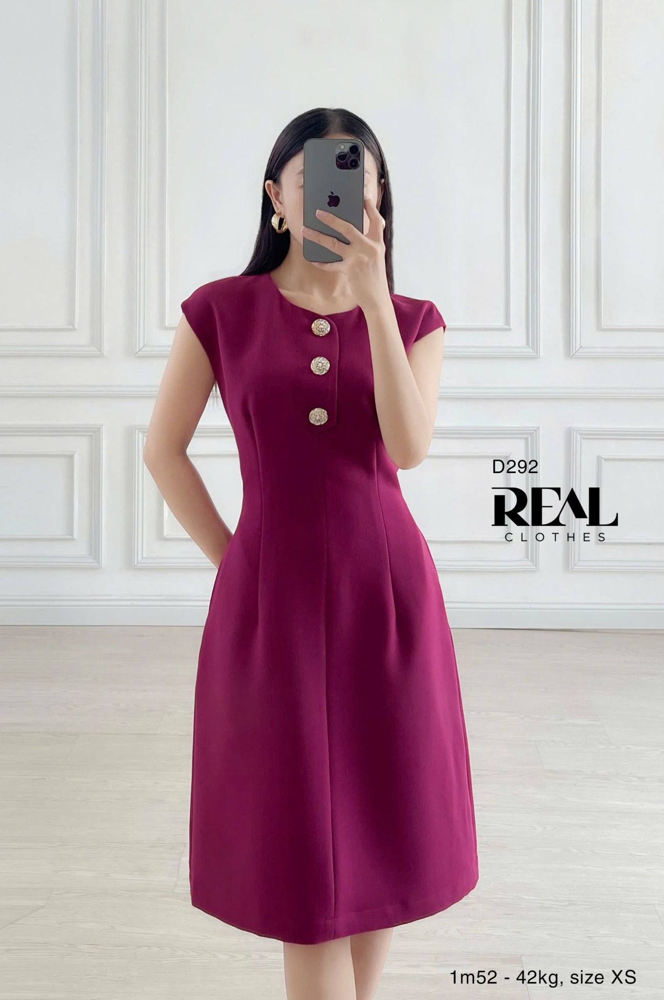 Đầm Hailey Hồng Cẩm