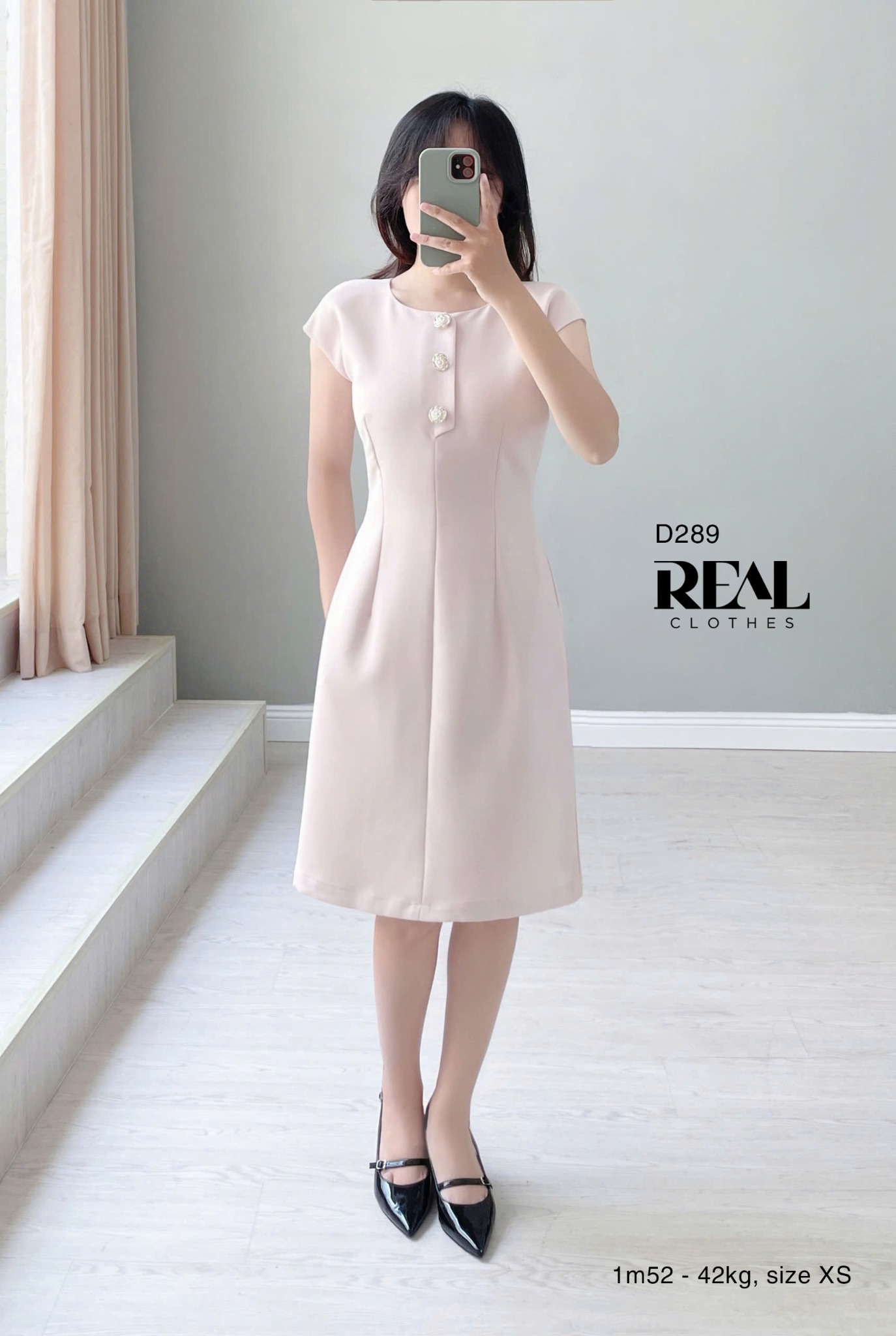 Đầm Hailey Hồng Nhạt