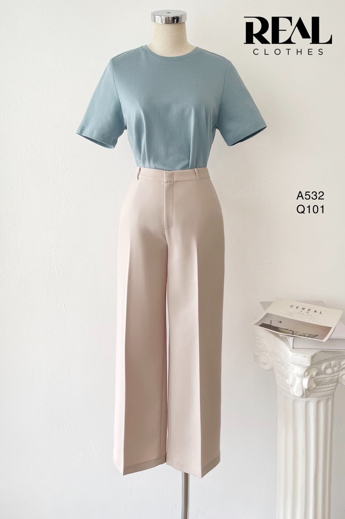 Áo thun cotton hạt xanh FINAL SALE - size XL