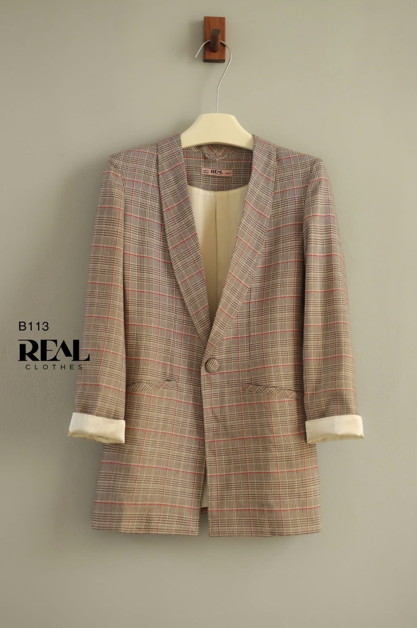 Blazer HQ Caro Đỏ