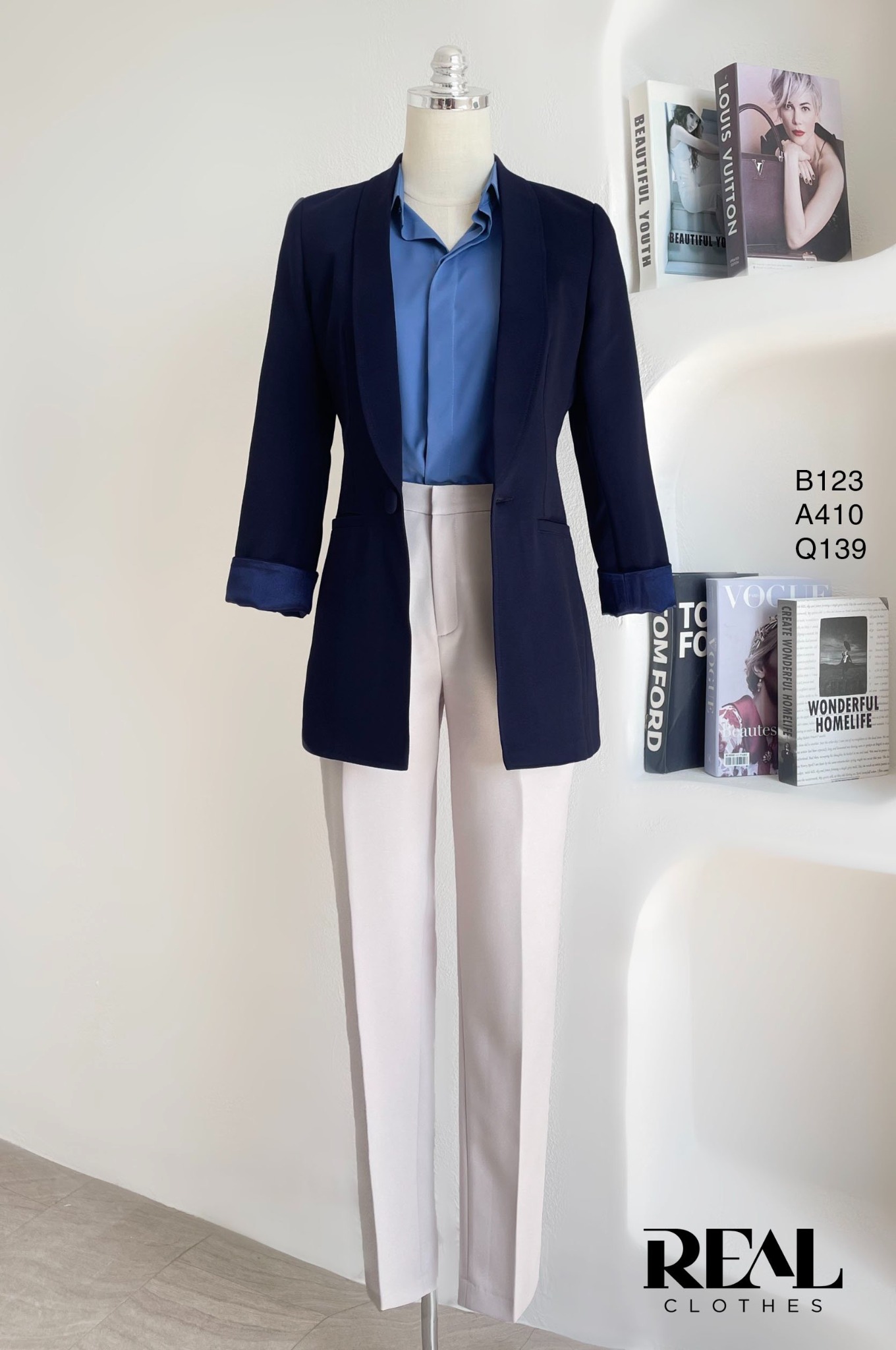 Blazer HQ xanh đen
