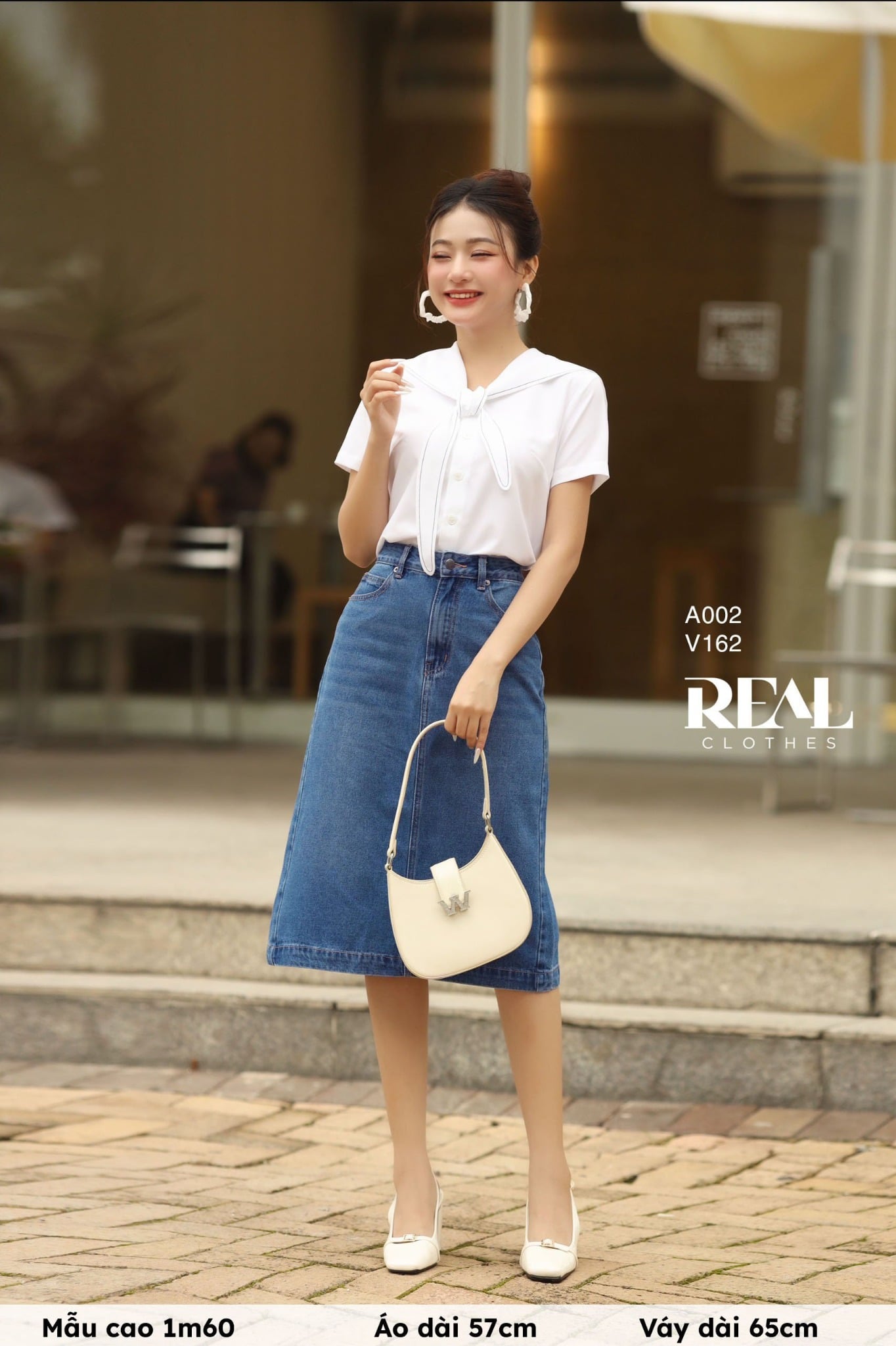 Váy Jeans ngắn xanh đậm