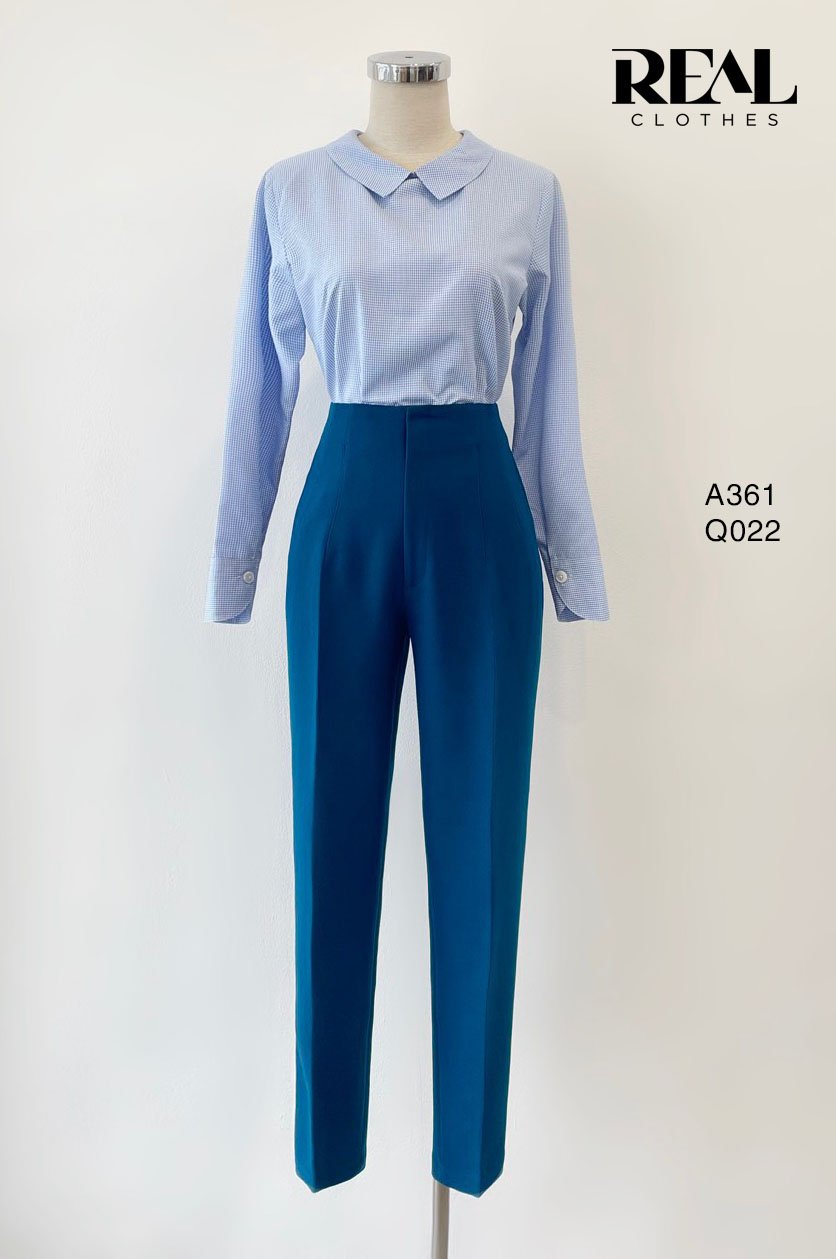 Quần Tokyo cindy xanh cổ vịt