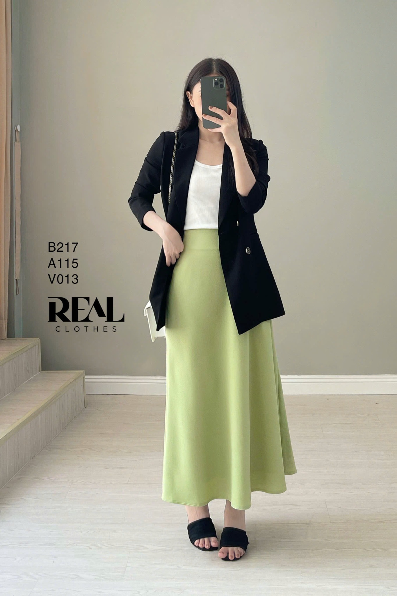 Váy Milan xanh bơ SALE