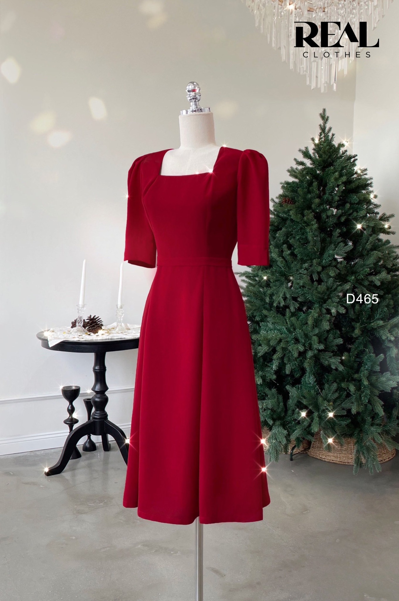 Đầm ngọc lan đỏ