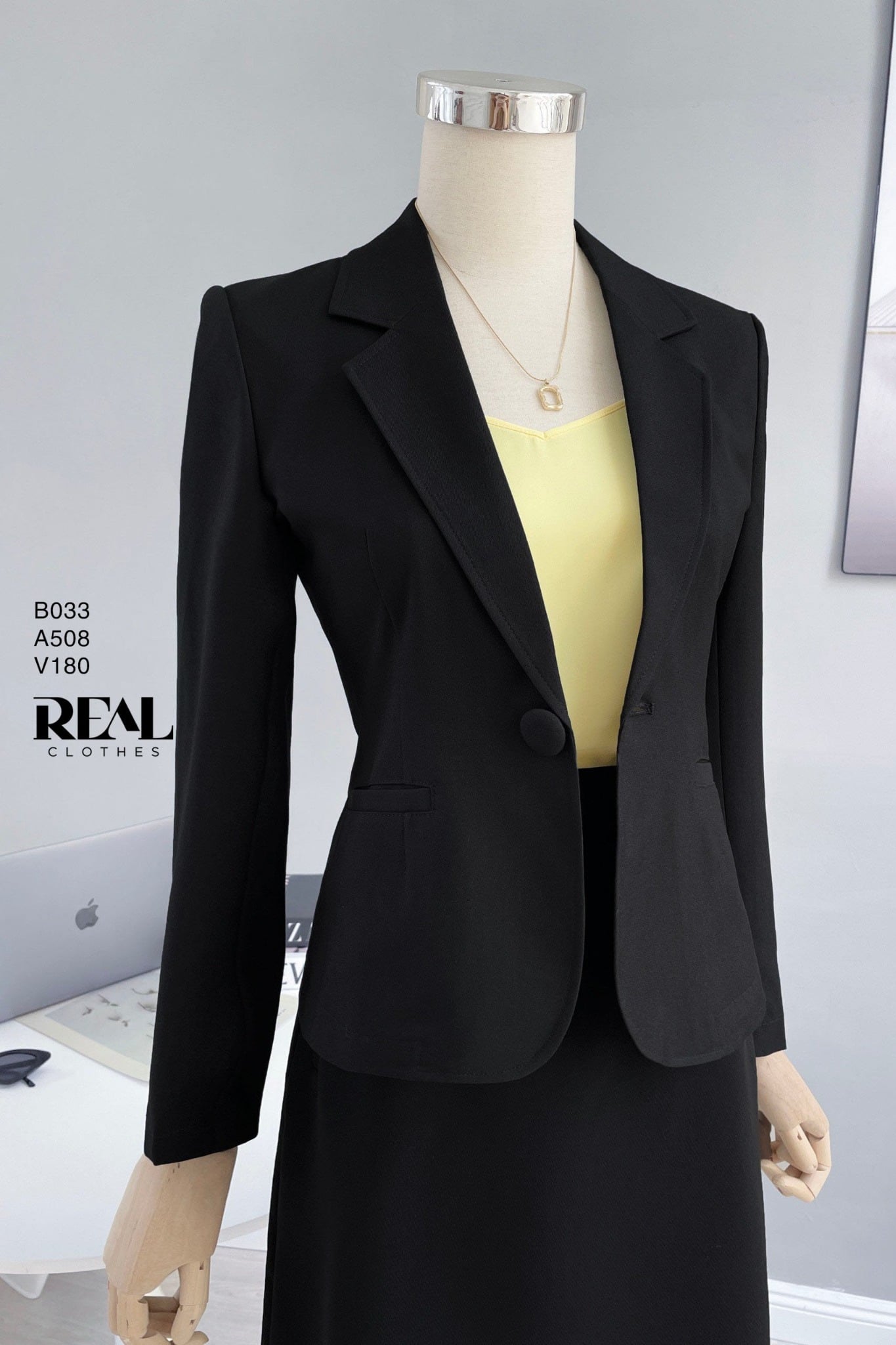 Blazer office đen