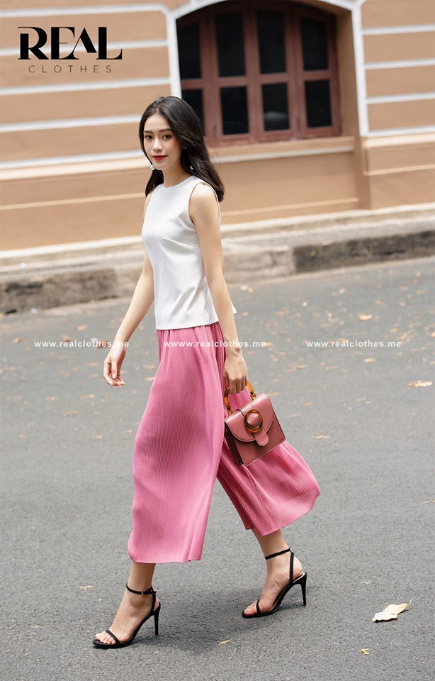 Quần dập li hồng dài 80 / 94 SALE