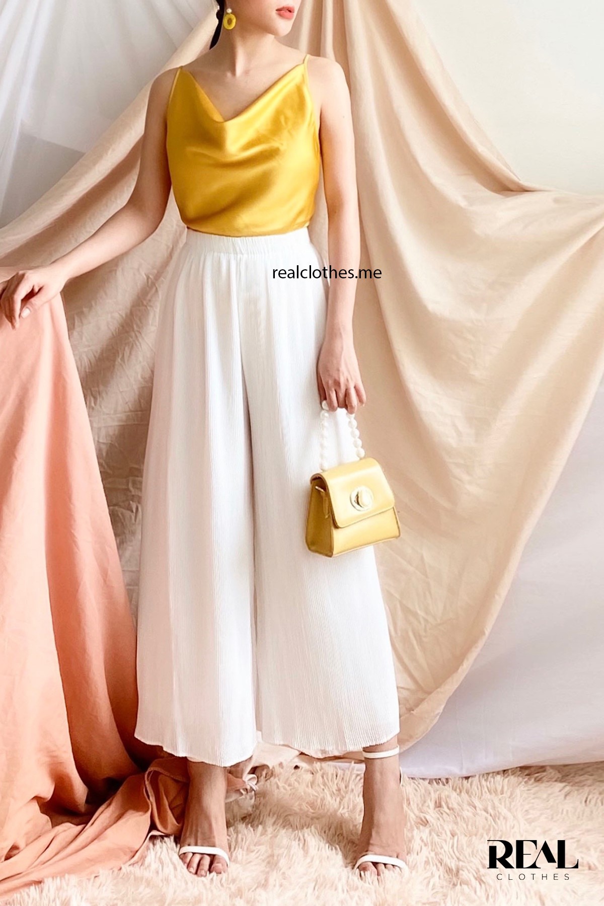 Quần dập li trắng dài 80 / 94 SALE