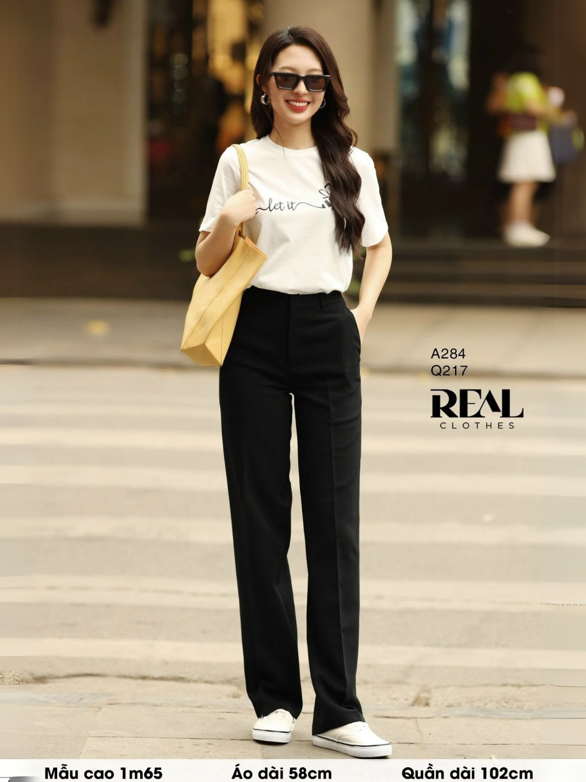  Quần suông Paris đen 