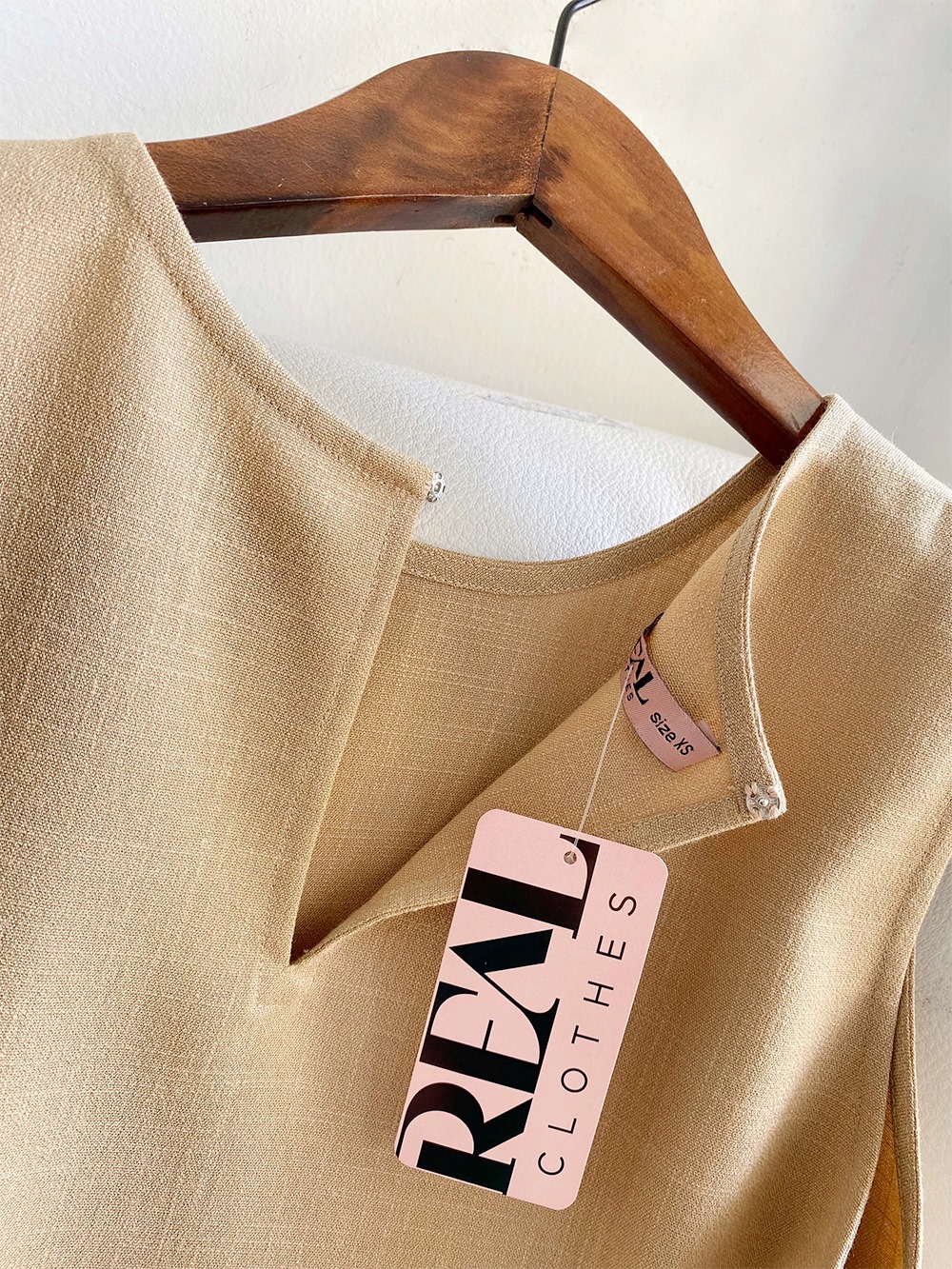 Áo linen cafe sữa