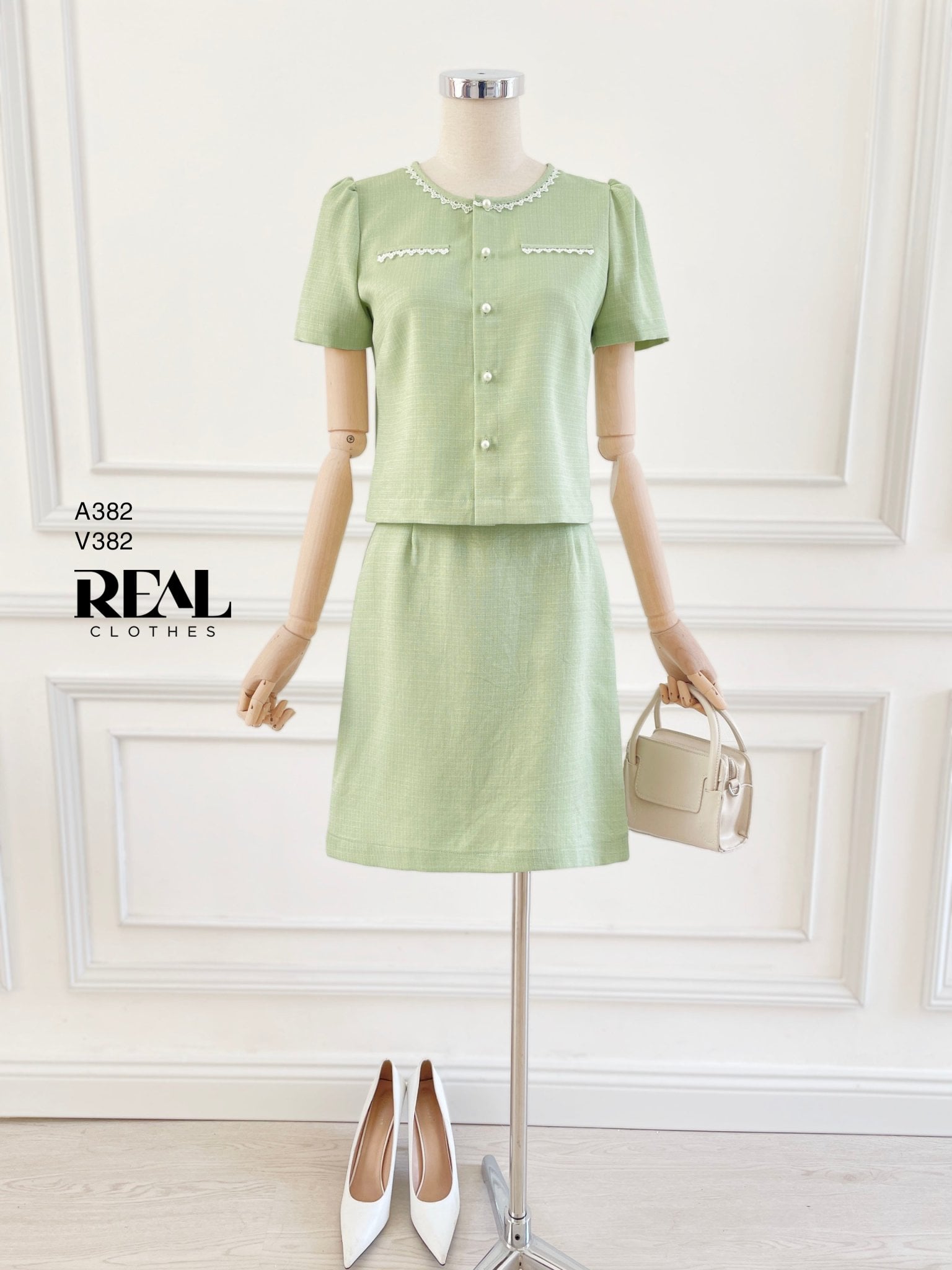 Váy Summer Lily xanh bơ MỚI SALE