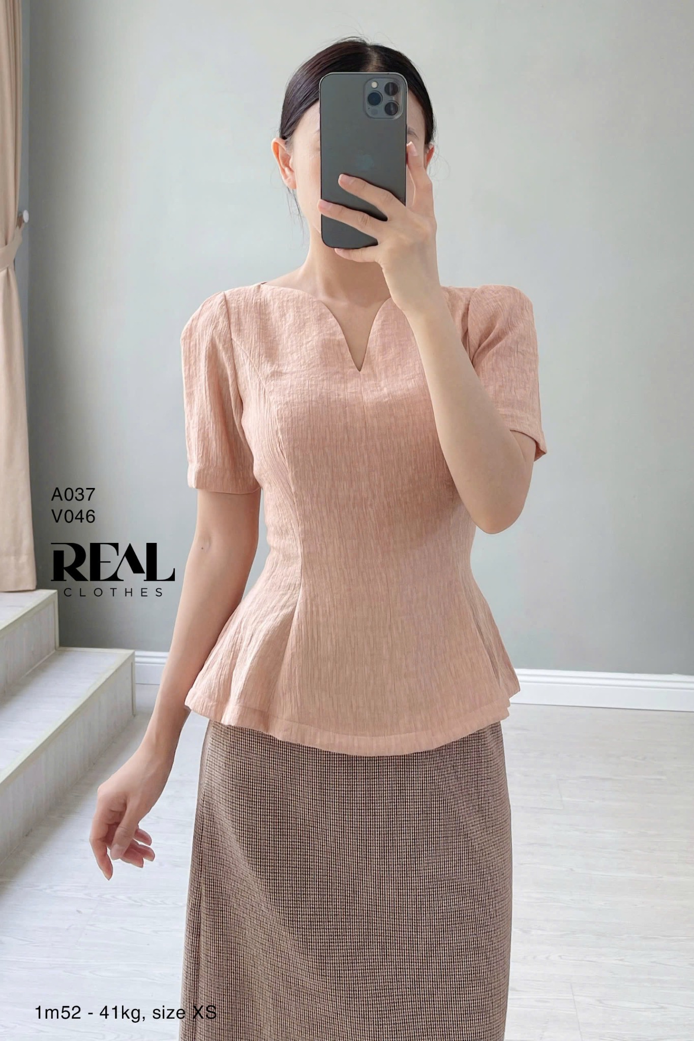 Áo Tina Hồng Ruốc