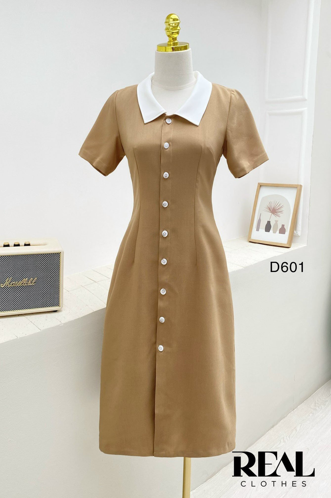 Đầm Yoona cà phê sữa SALE